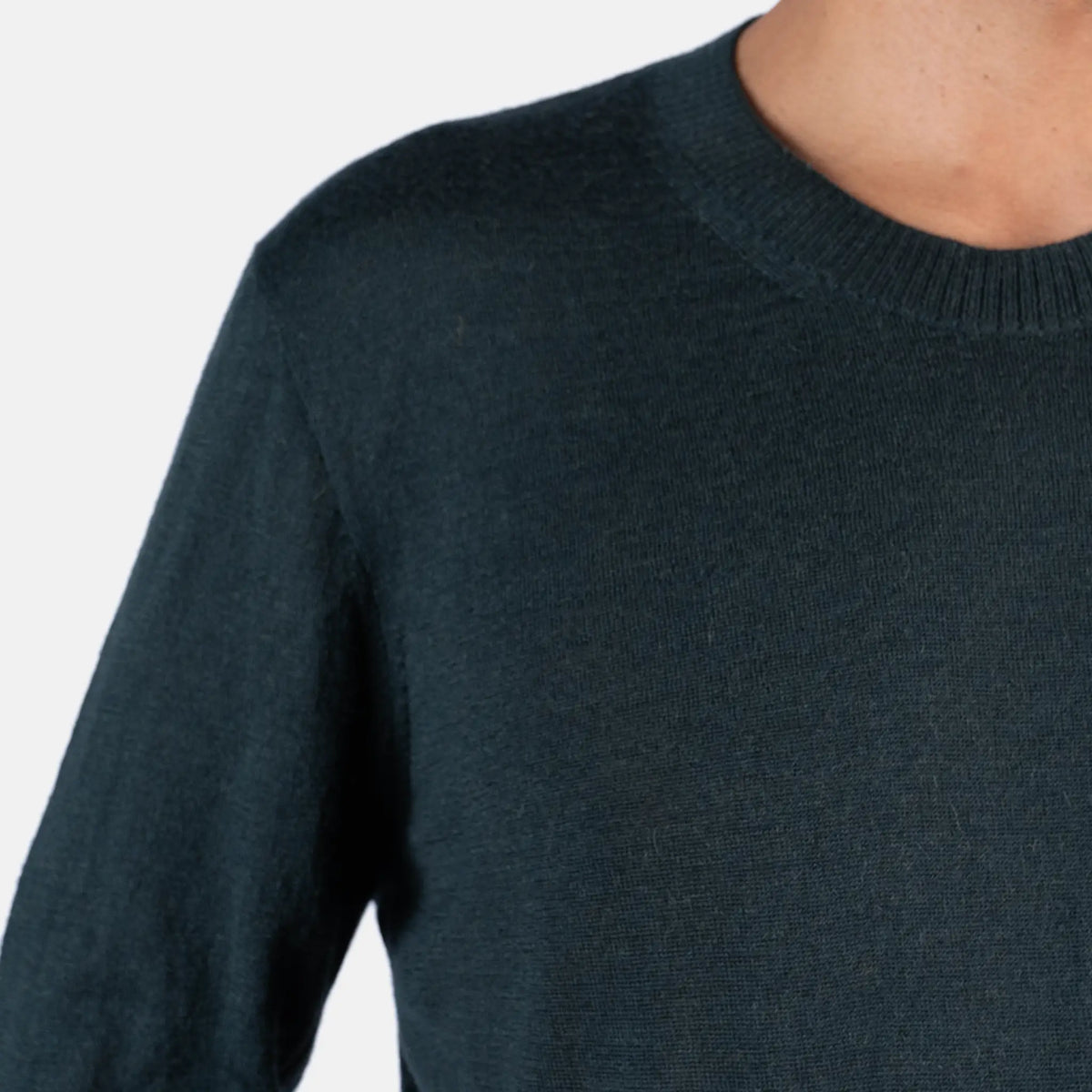 mens alpaca wool sweater sustainable color dark green