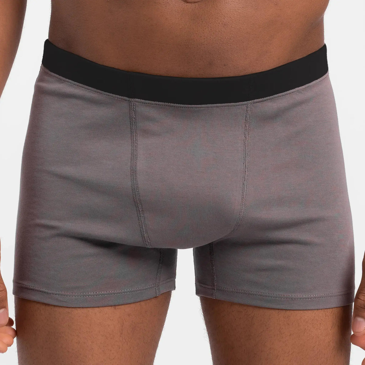 mens comfortable fit boxer briefs color natural gray