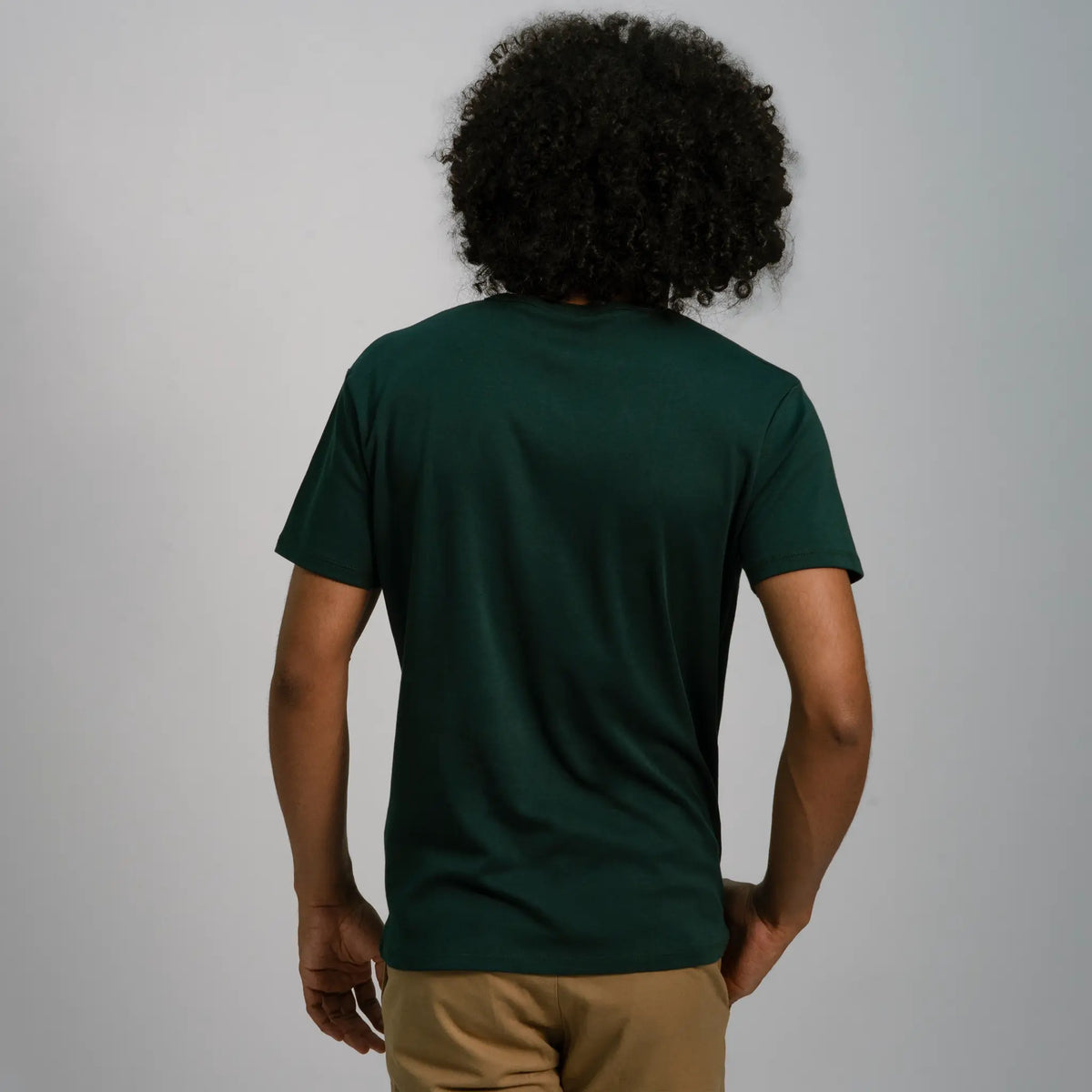 mens natural product tshirt vneck color dark teal
