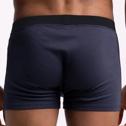 mens sustainable boxer briefs color navy blue