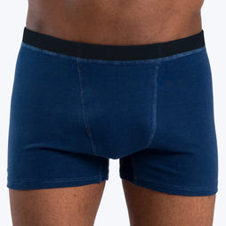 mens sustainable tee boxer briefs color natural blue