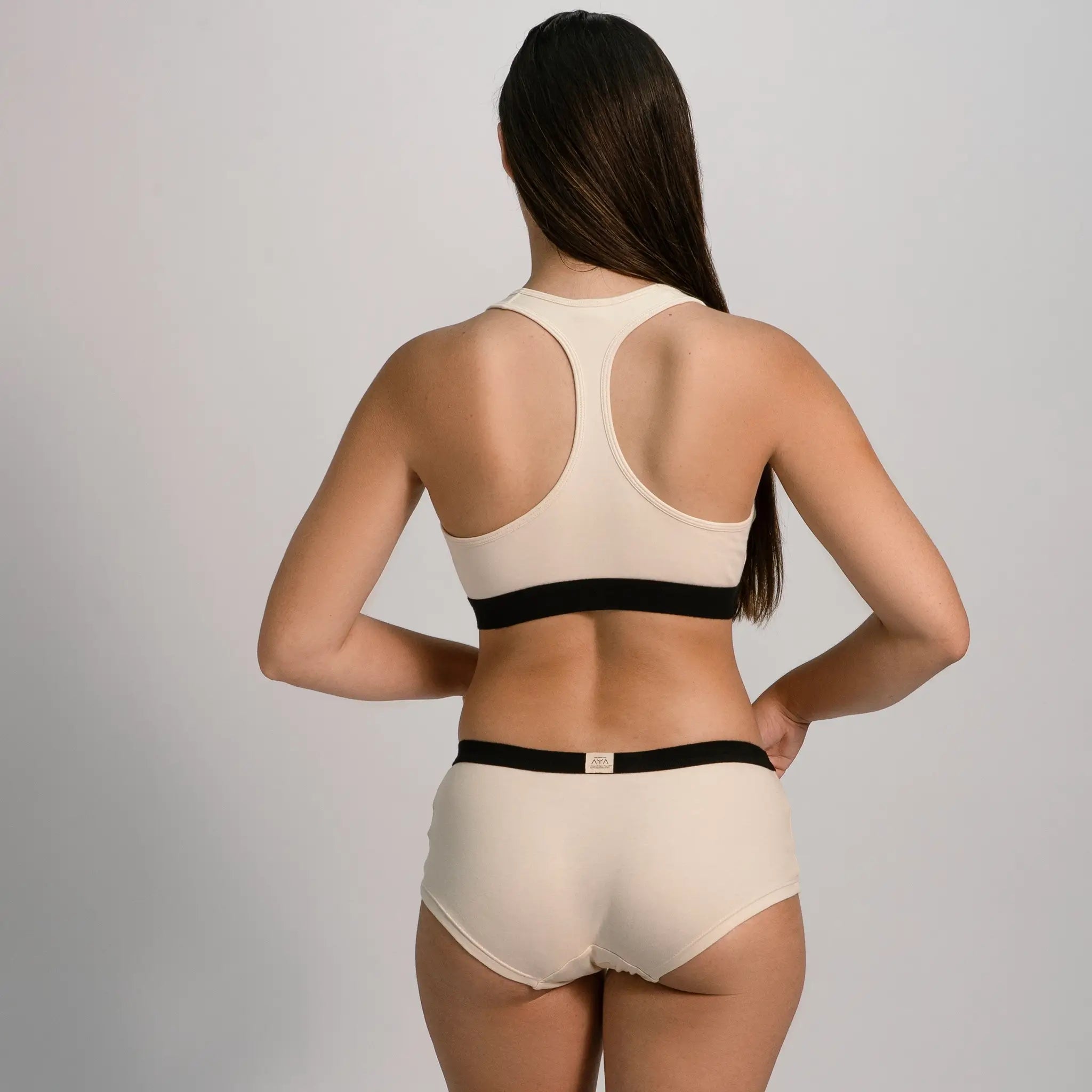 womens comfortable fit sports bra color undyed