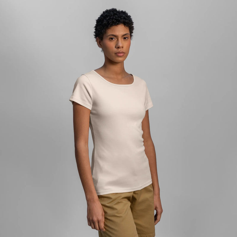 womens gots crew neck color undyed