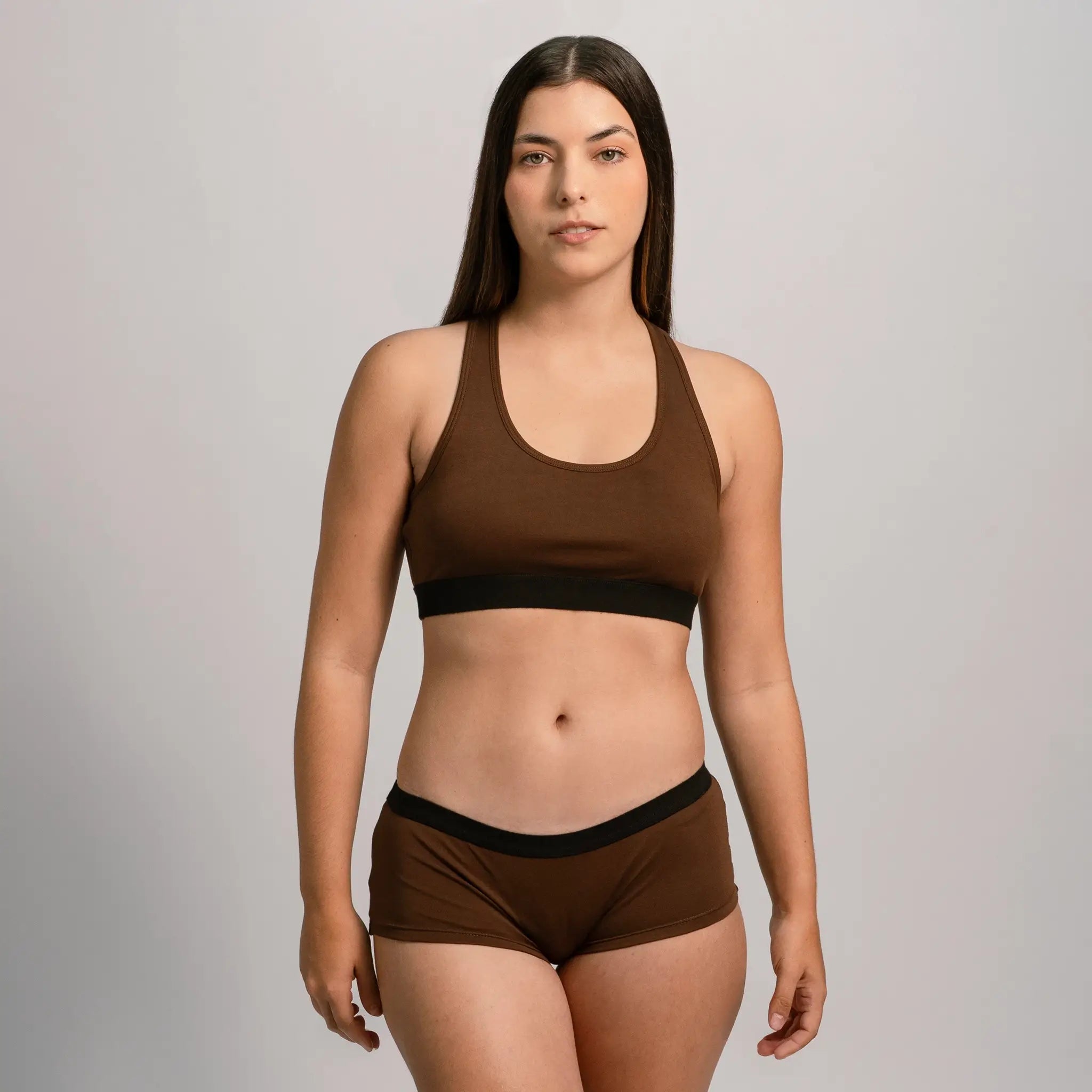 womens low impact dye sports bra color brown