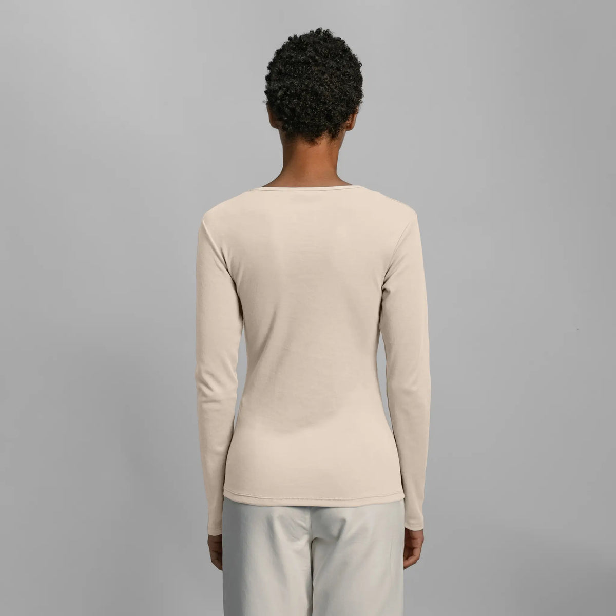 womens non toxic tshirt long sleeve color undyed