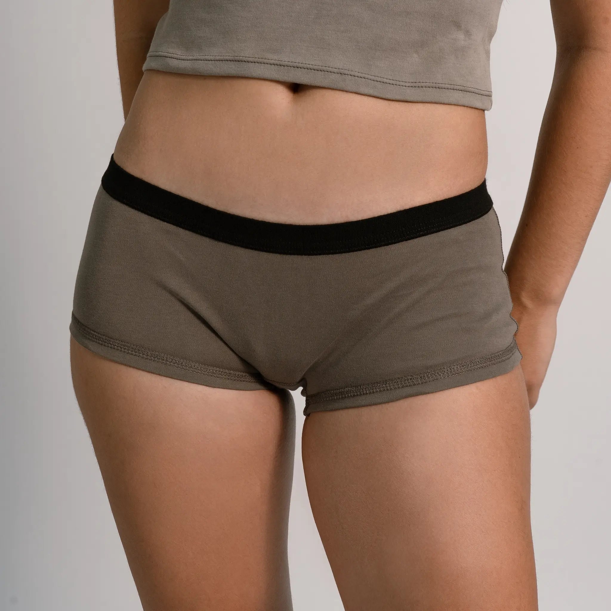 womens organic materials panties color natural gray