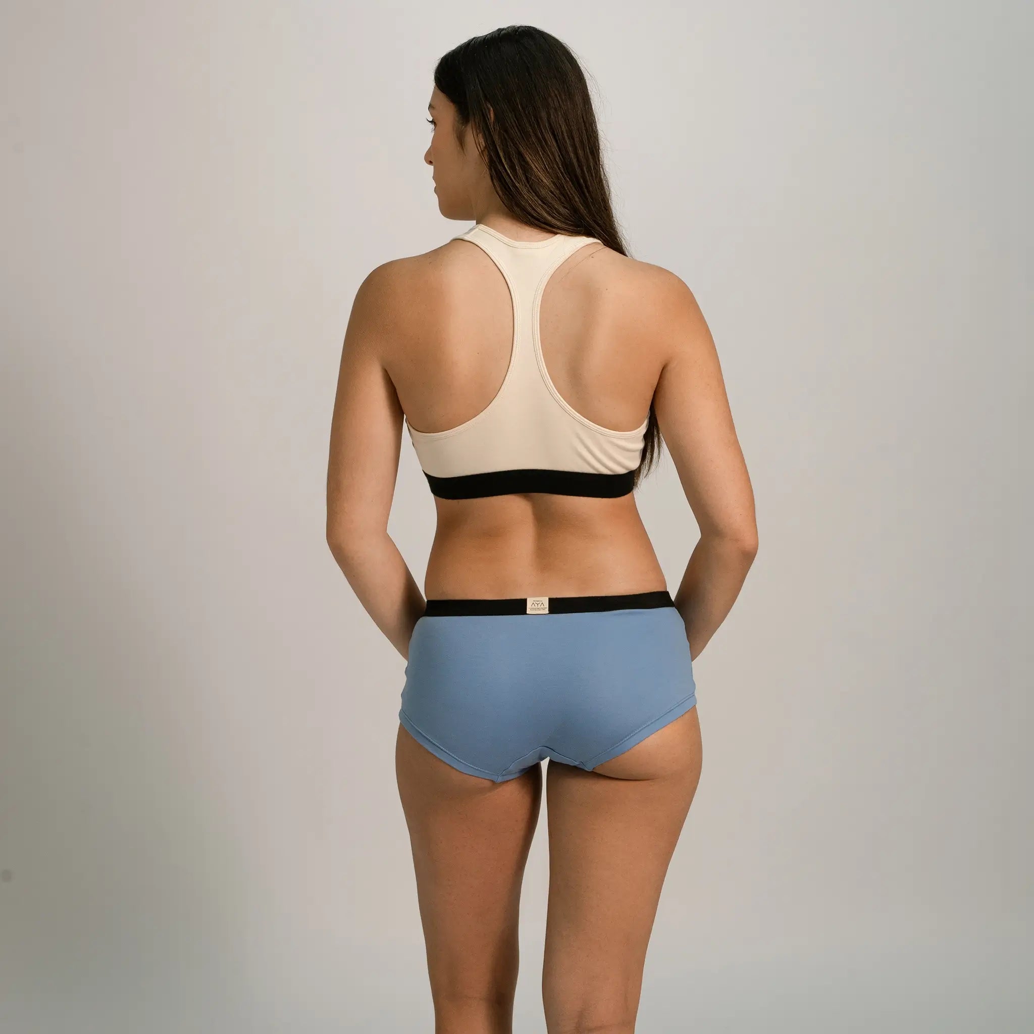 womens single origin panties color sky blue