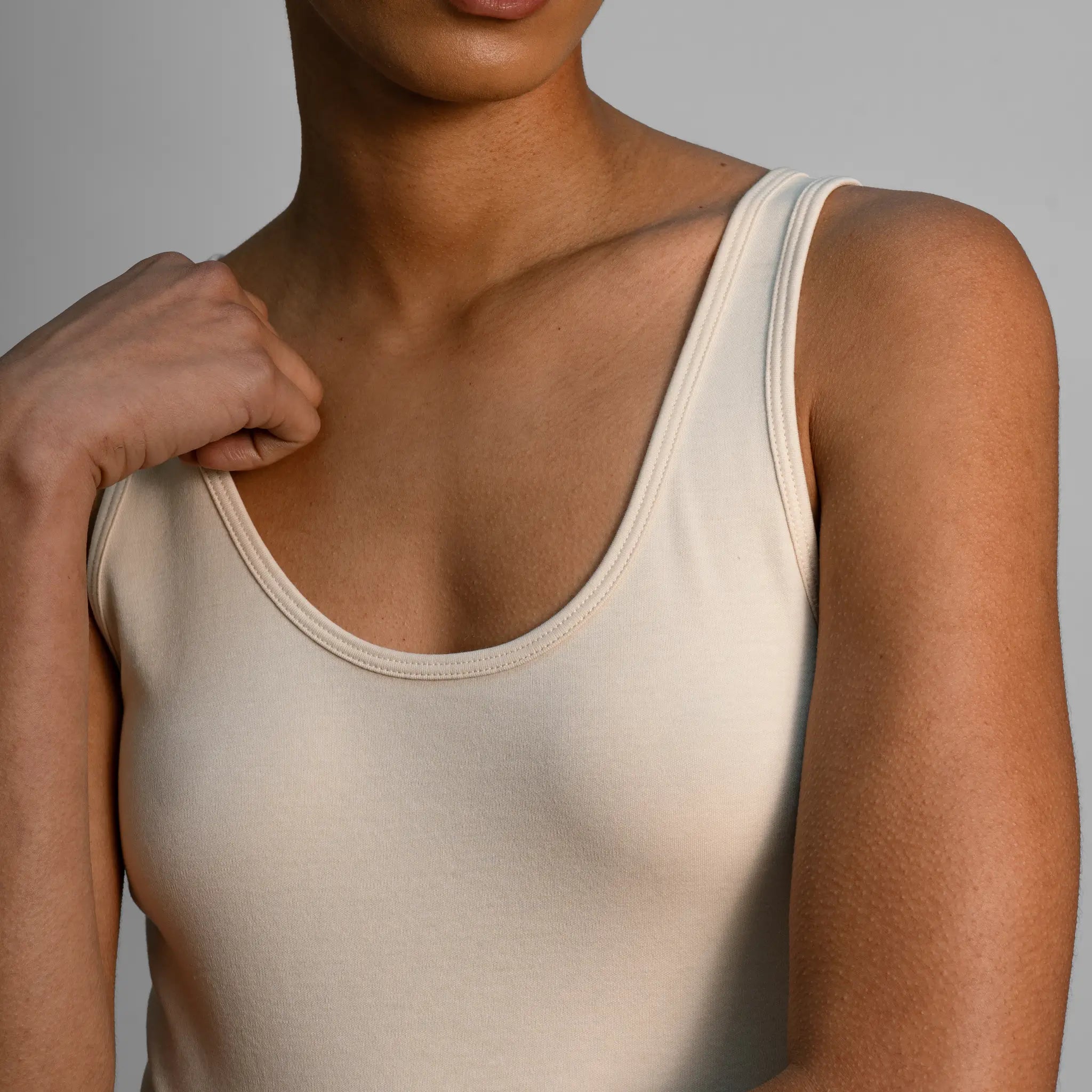 womens sustainable clothing tank top color undyed