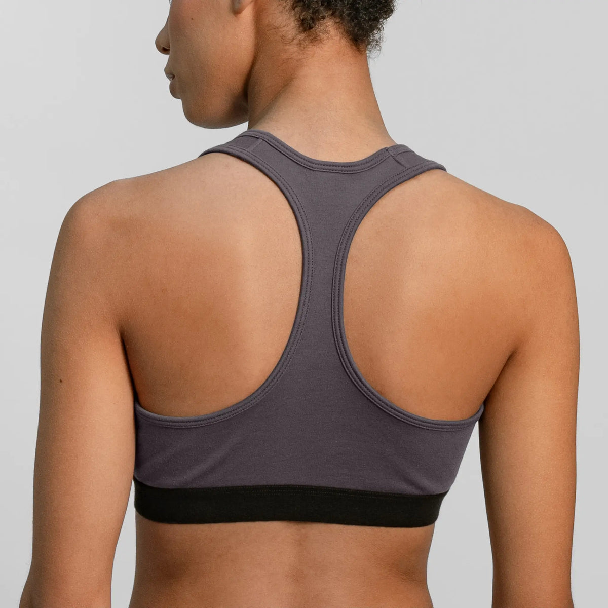 womens verstaile sports bra color gray