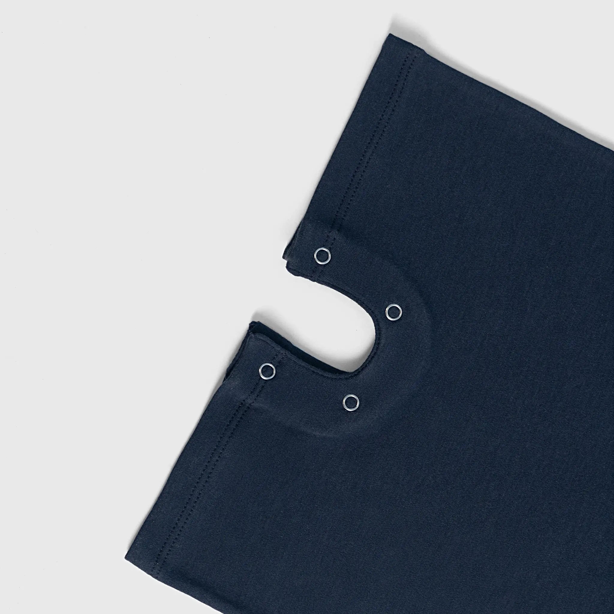 baby boys eco friendly sleeveless romper color navy blue