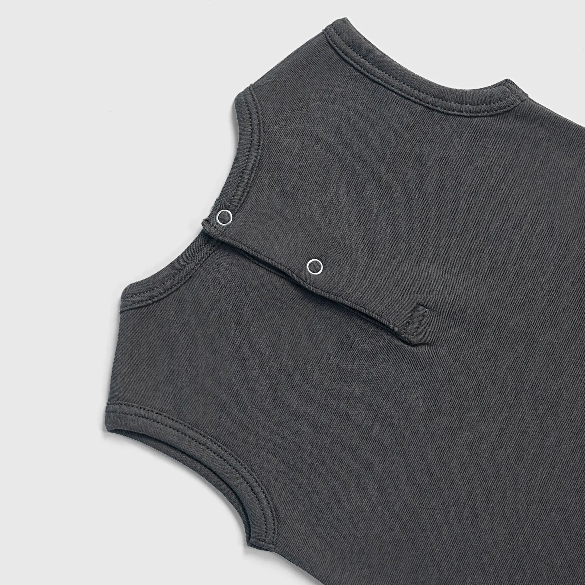 baby boys ecological sleeveless romper color gray