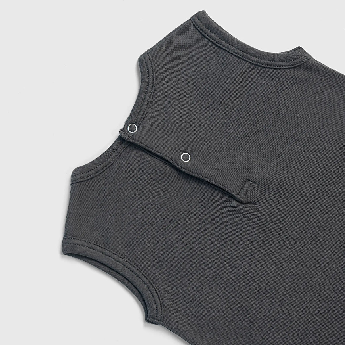 baby boys ecological sleeveless romper color gray
