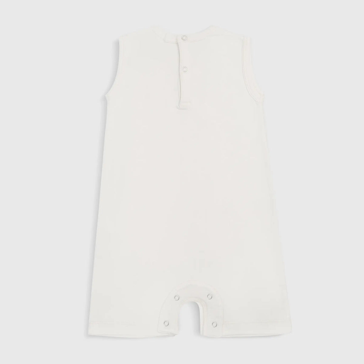 baby boys natural dye sleeveless romper color Undyed