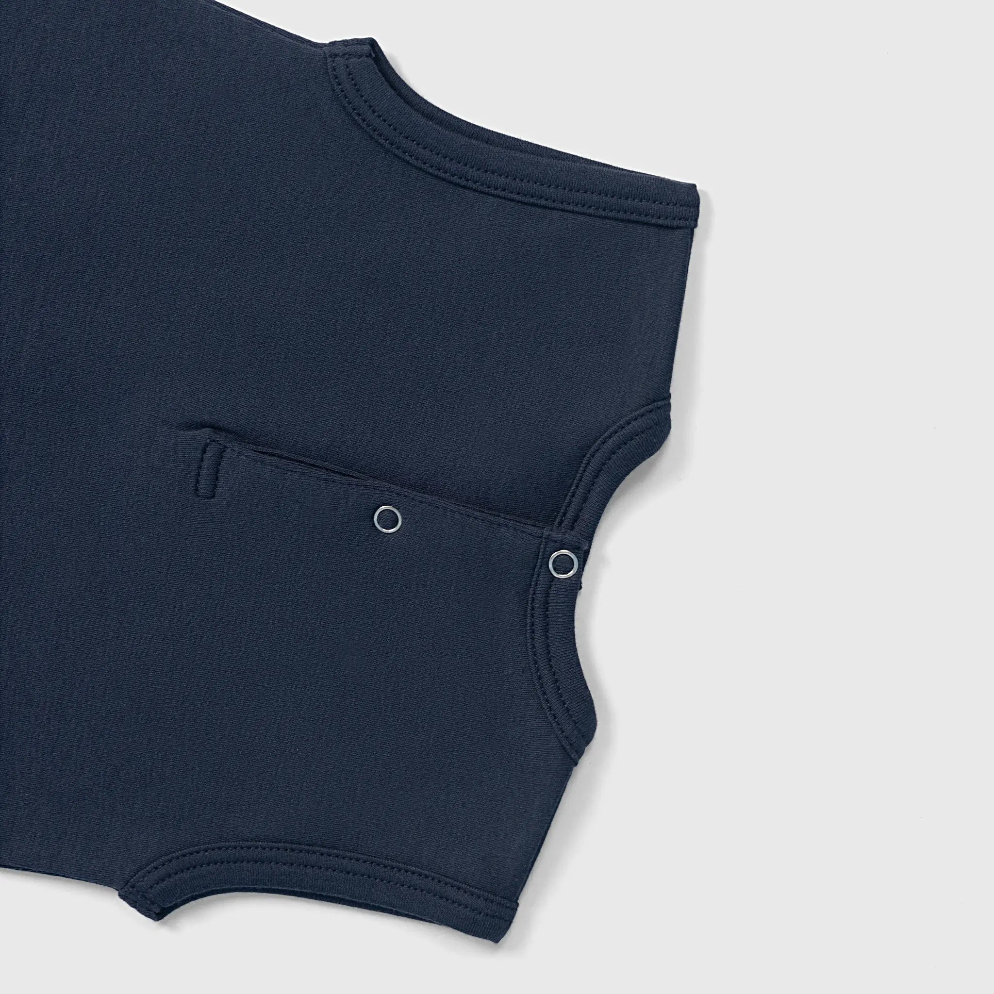 baby boys single origin sleeveless romper color navy blue