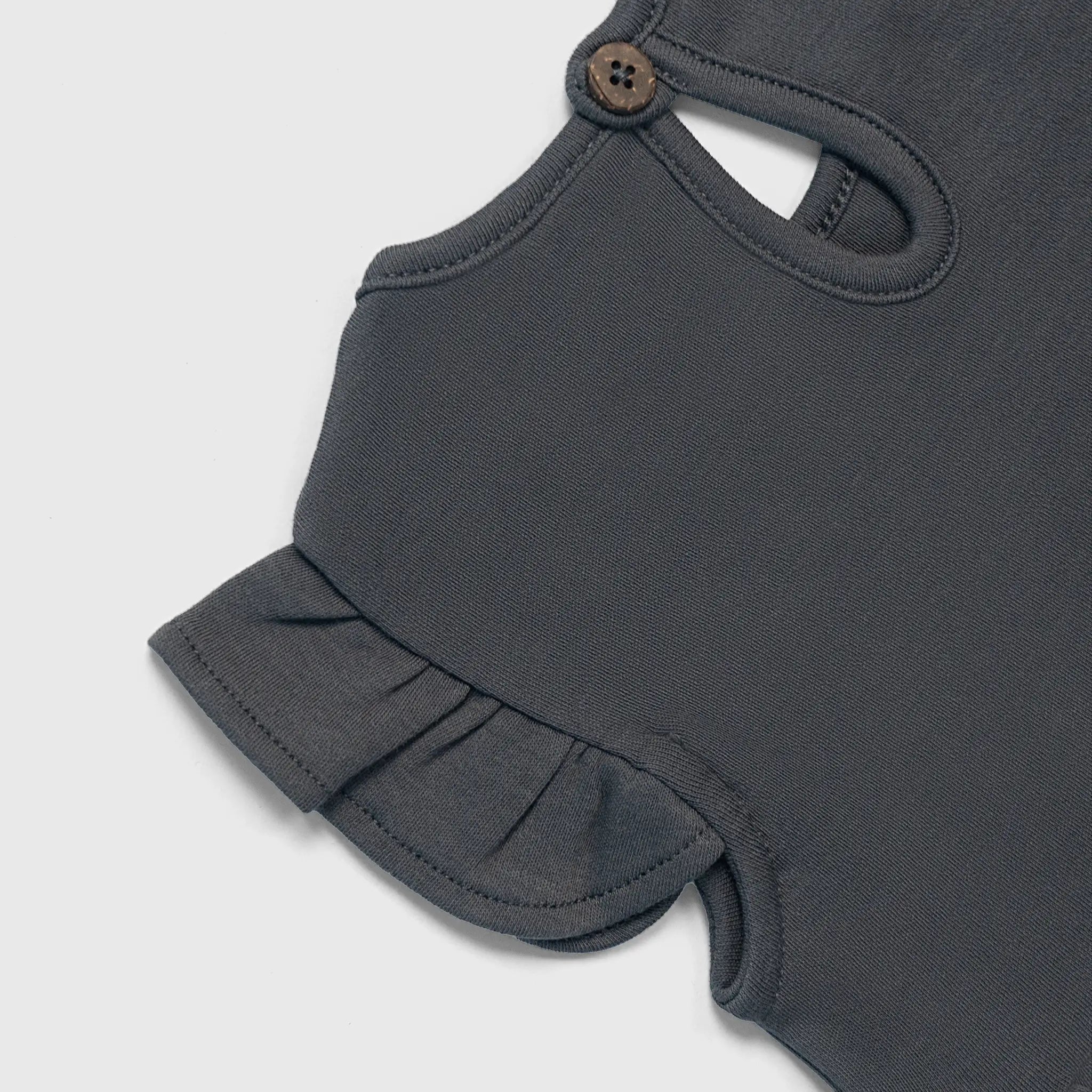 baby girl 100 cotton dress color gray