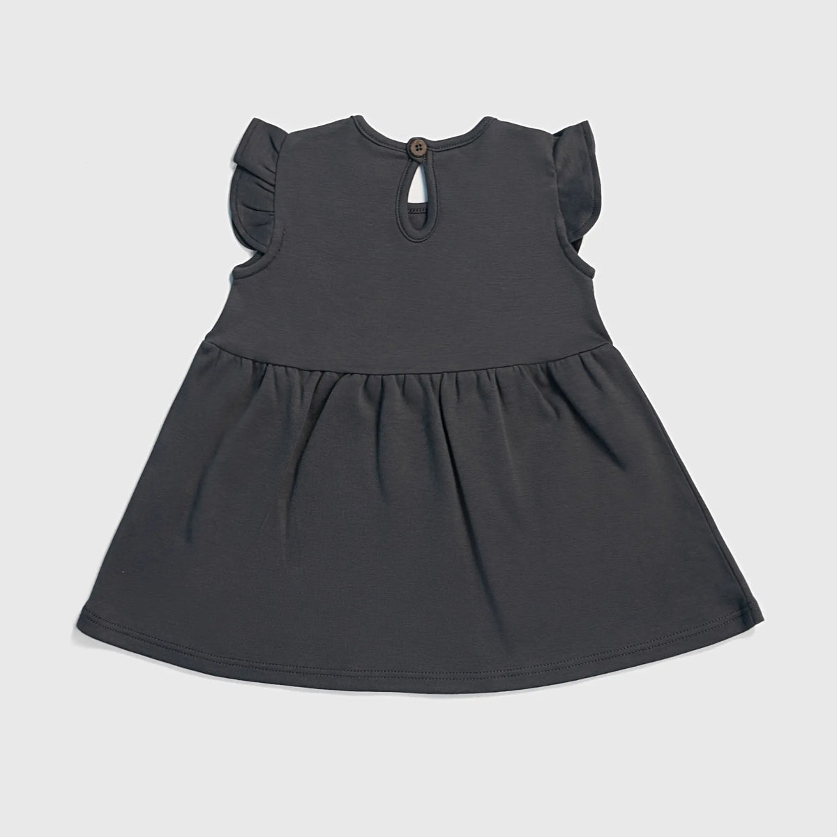 baby girl finest pima dress color gray
