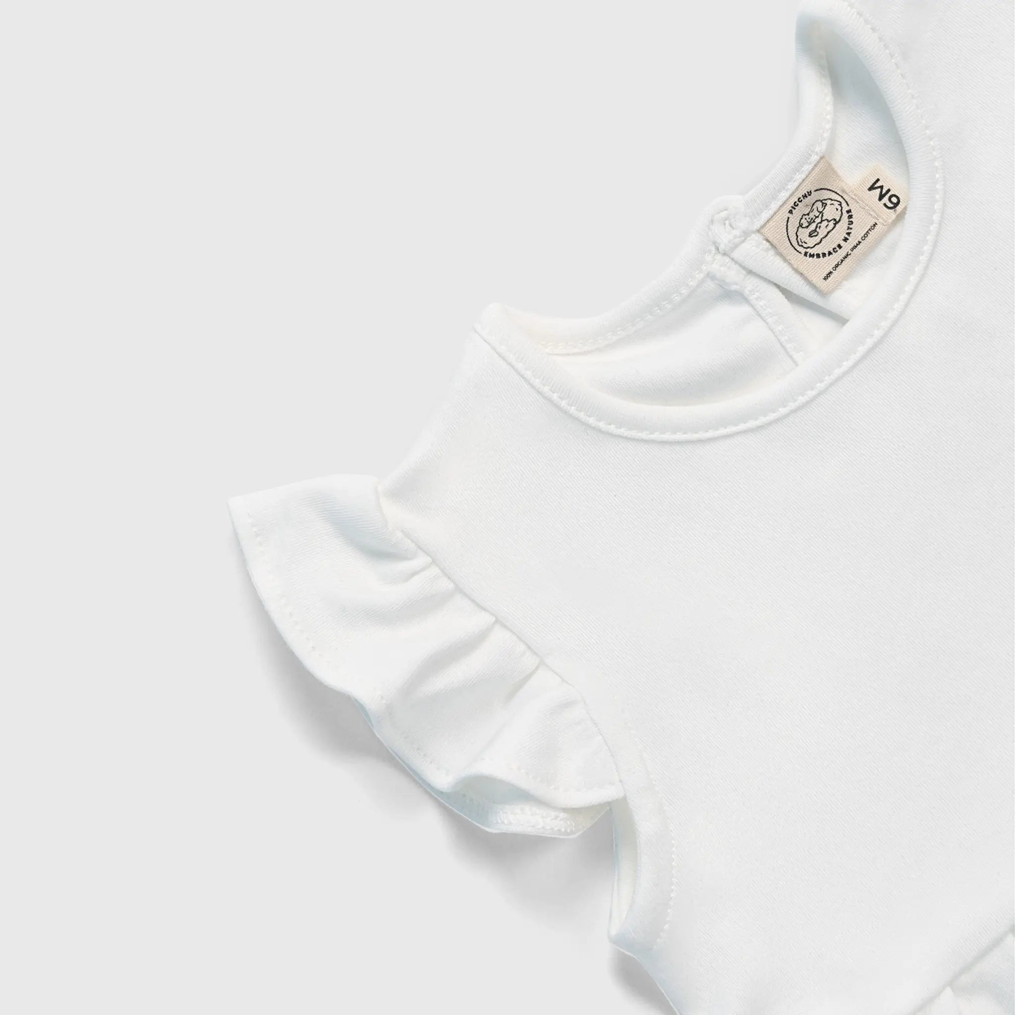 baby girl low impact dress color white