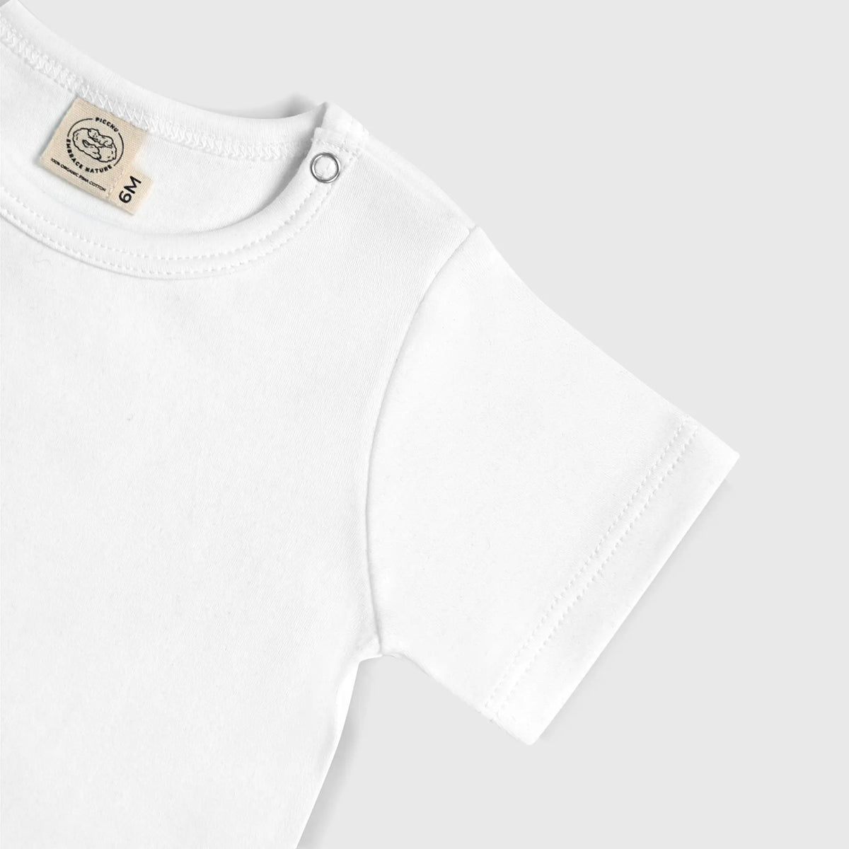 babys natural fiber tee color white