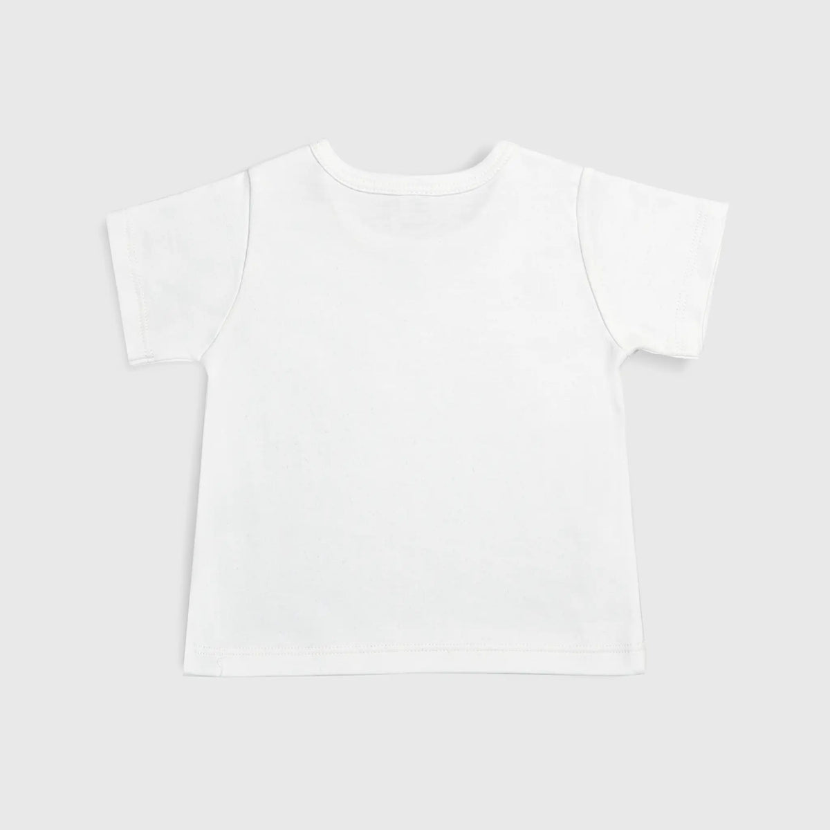 babys plain tee color white