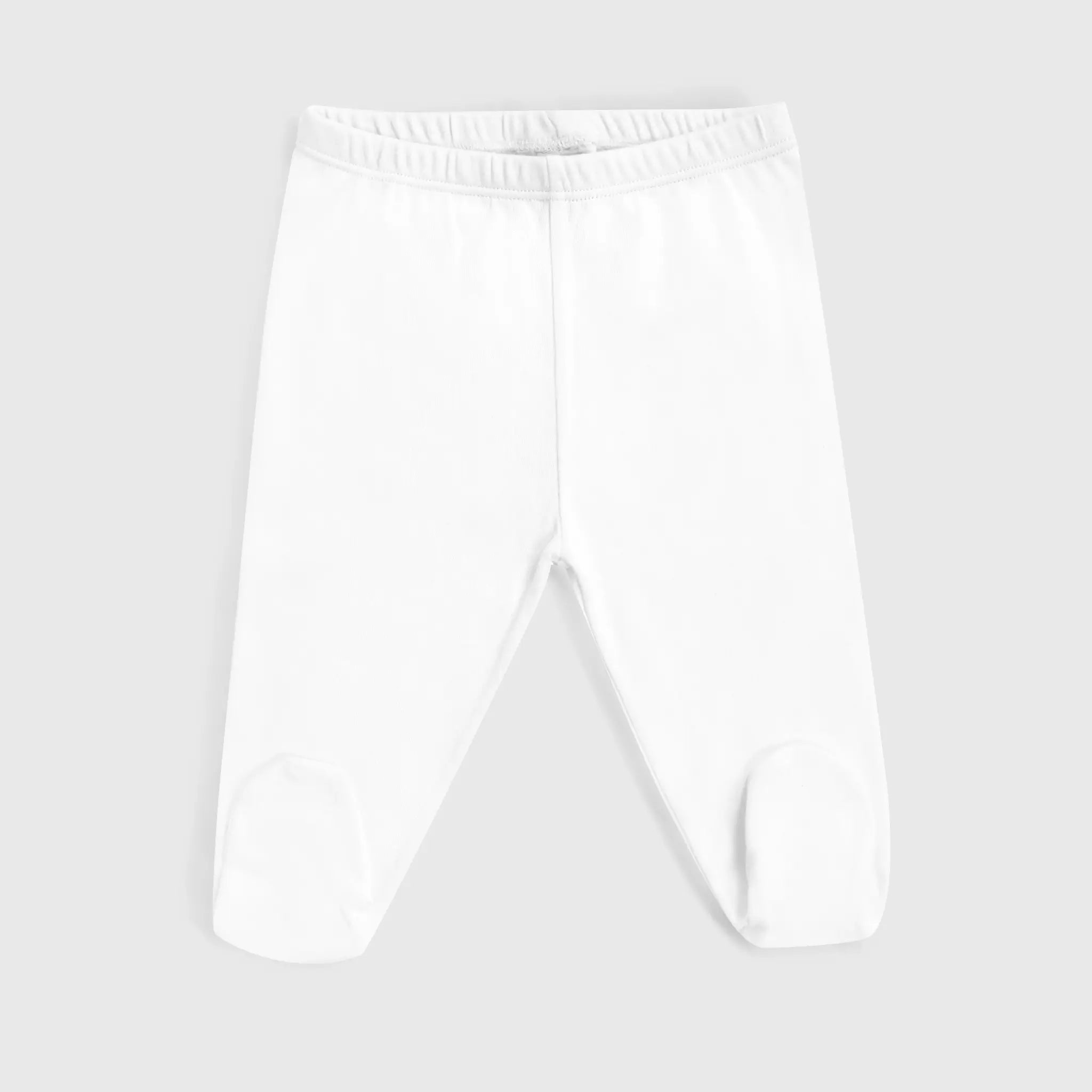 babys plastic free pants color white