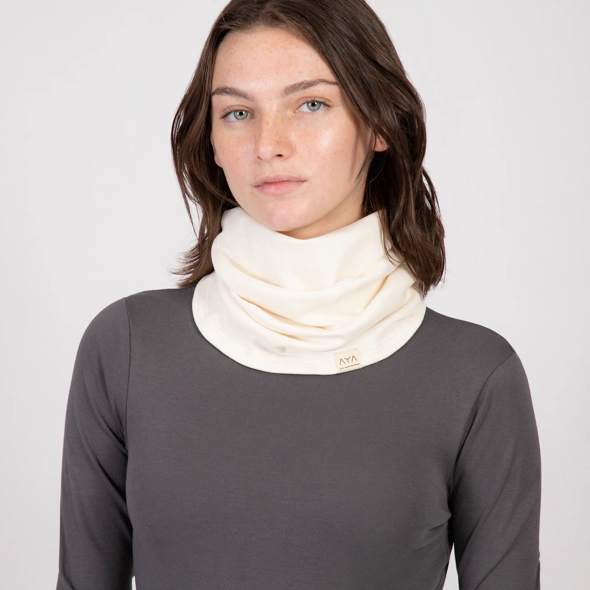 unisex sustainable neck gaiter color Undyed