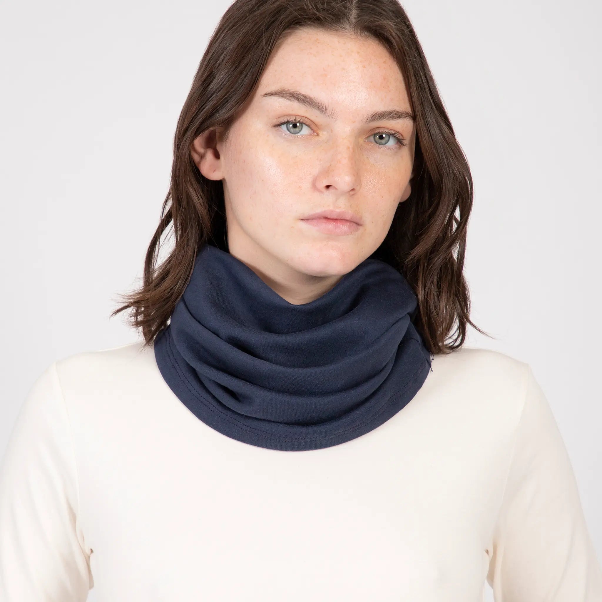 unisex ultra soft neck gaiter color navy blue