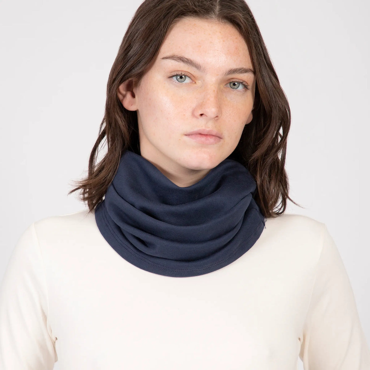 unisex ultra soft neck gaiter color navy blue