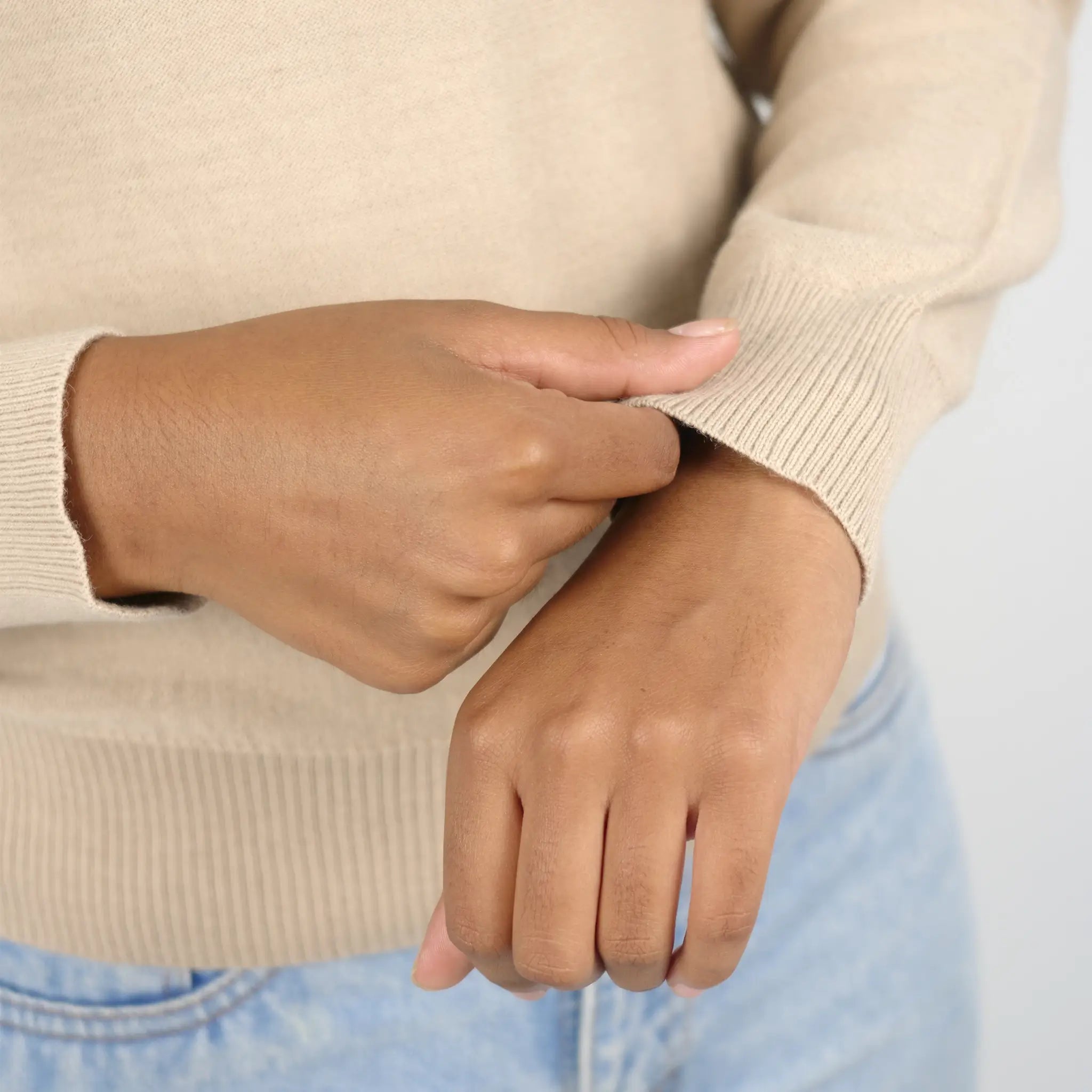 womens ultra soft alpaca sweater color beige