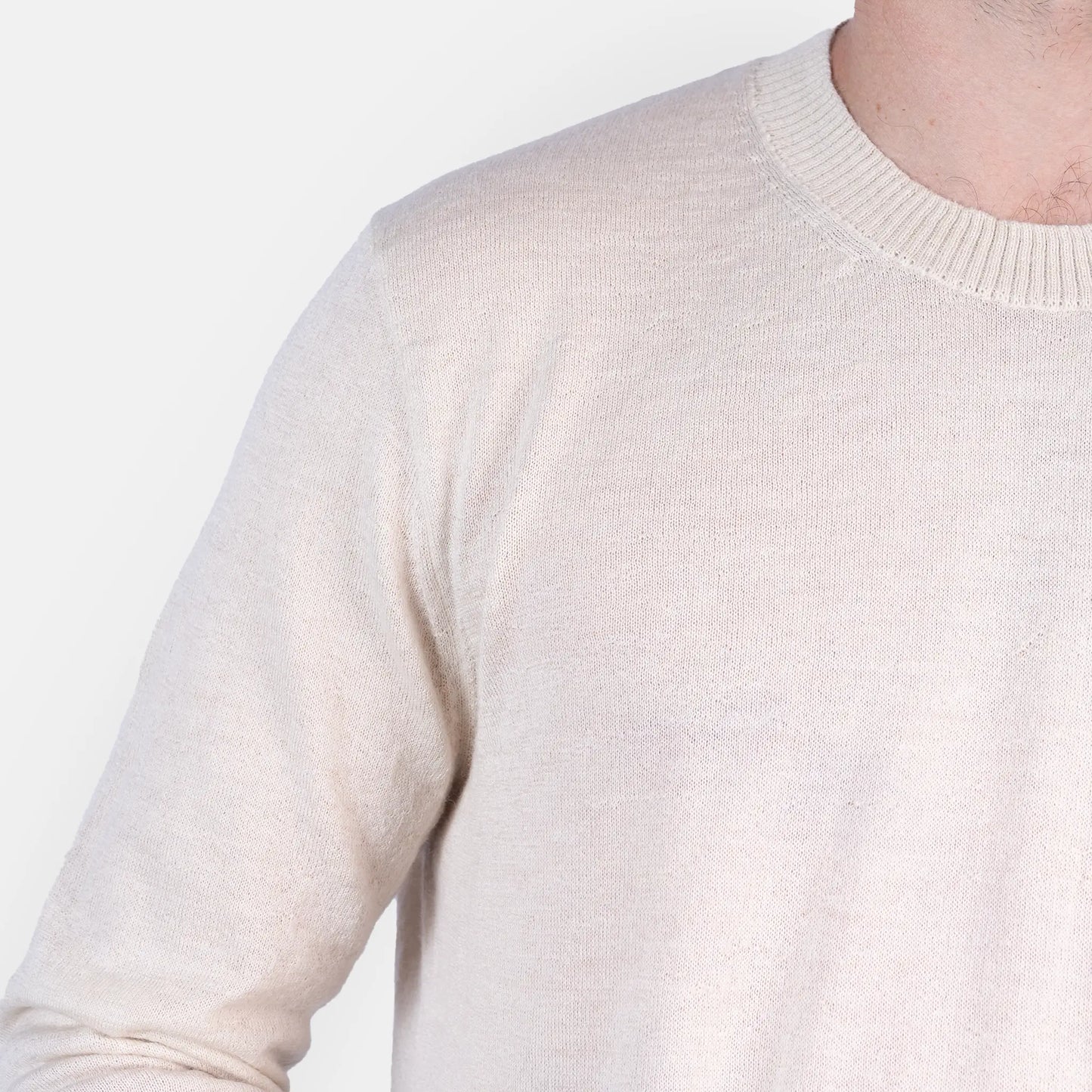 mens alpaca wool sweater natural uv resistance color undyed