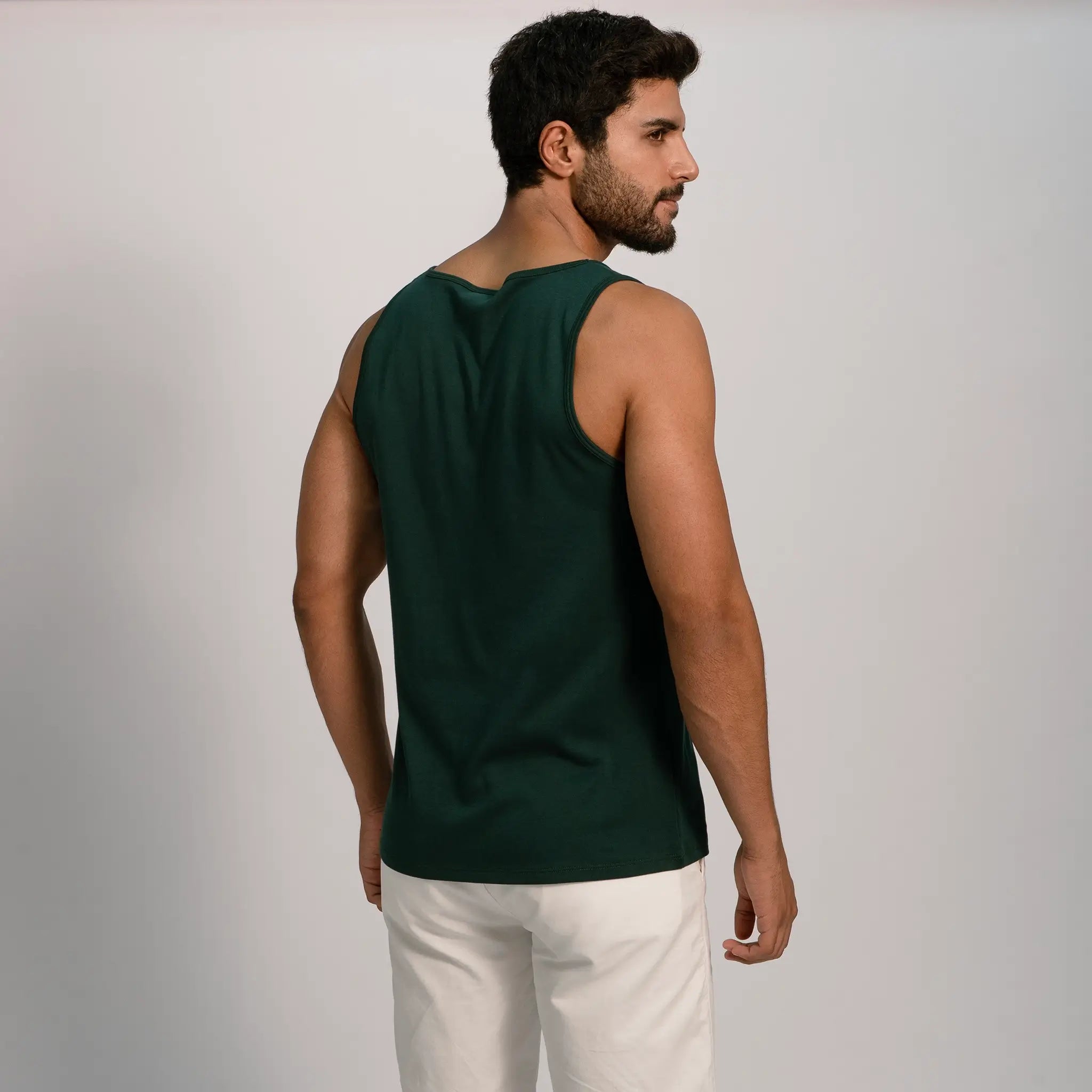 mens natural product tank top color dark teal