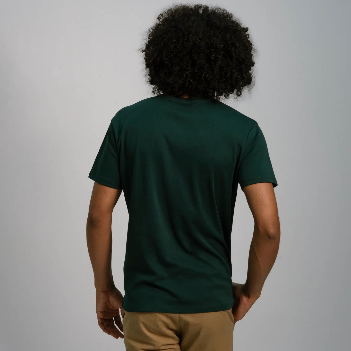 mens natural product tshirt vneck color dark teal