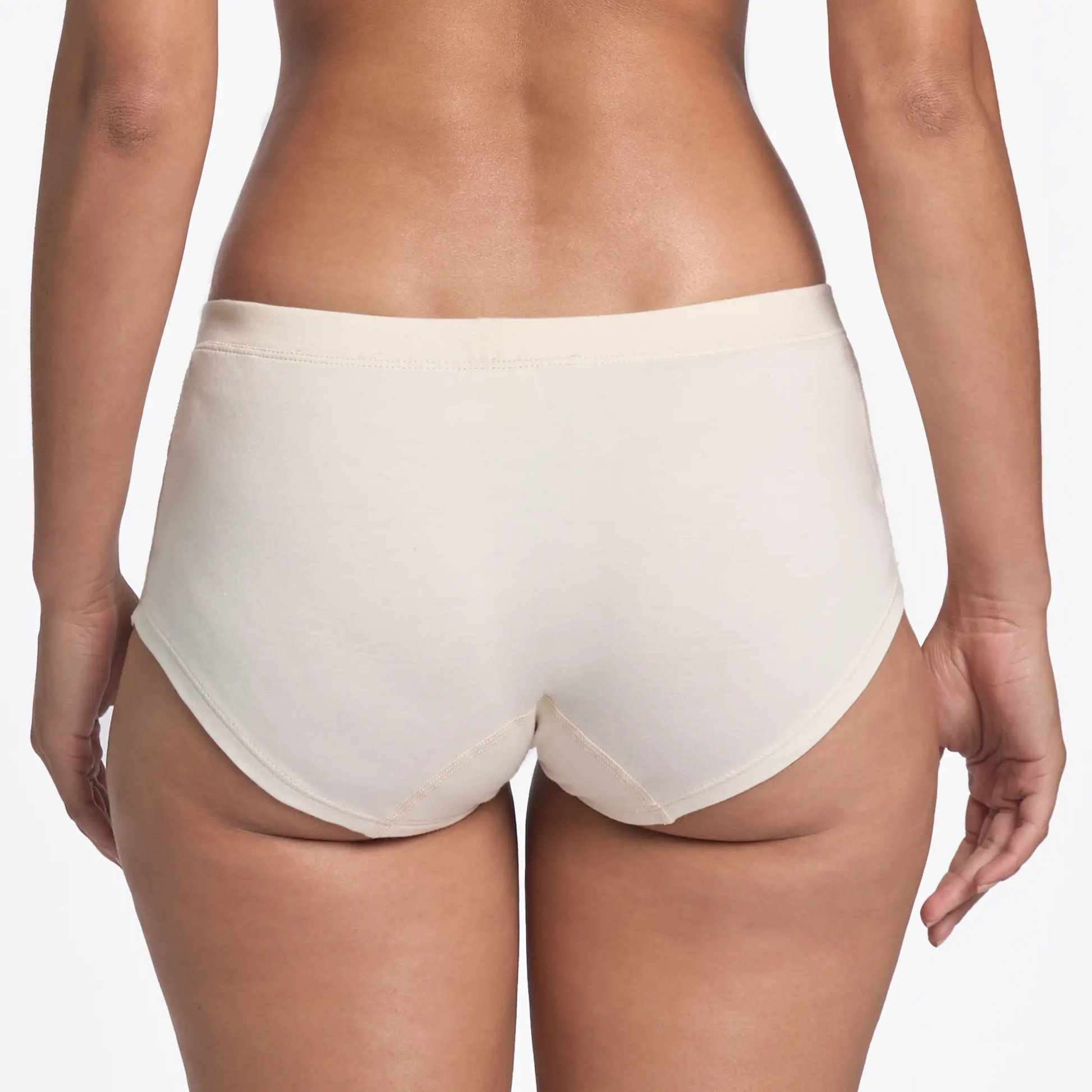 Women's Organic Pima Cotton Bikini Briefs color Undyed