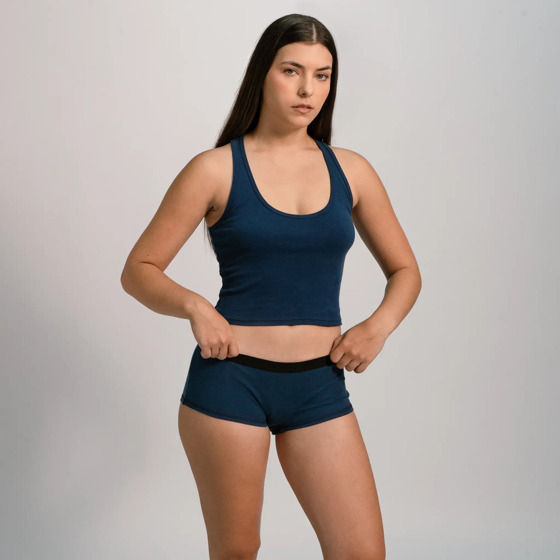 womens active comfort panties color navy blue