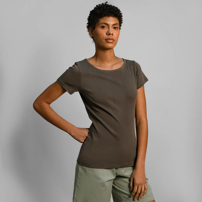 womens all natural crew neck color natural gray