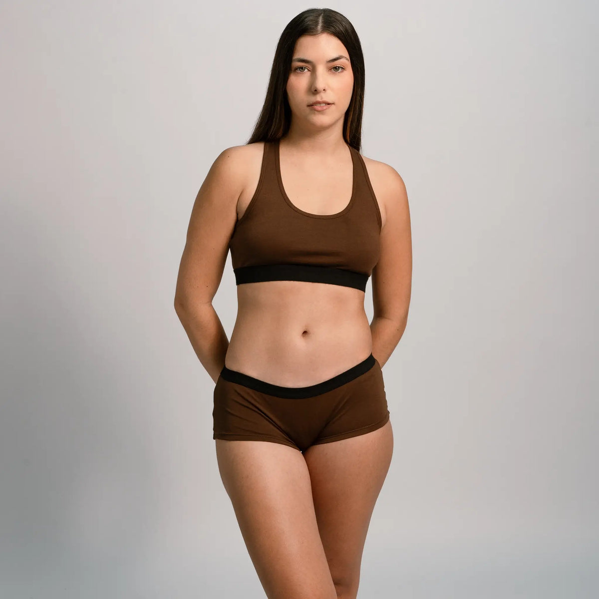 womens all natural panties color brown
