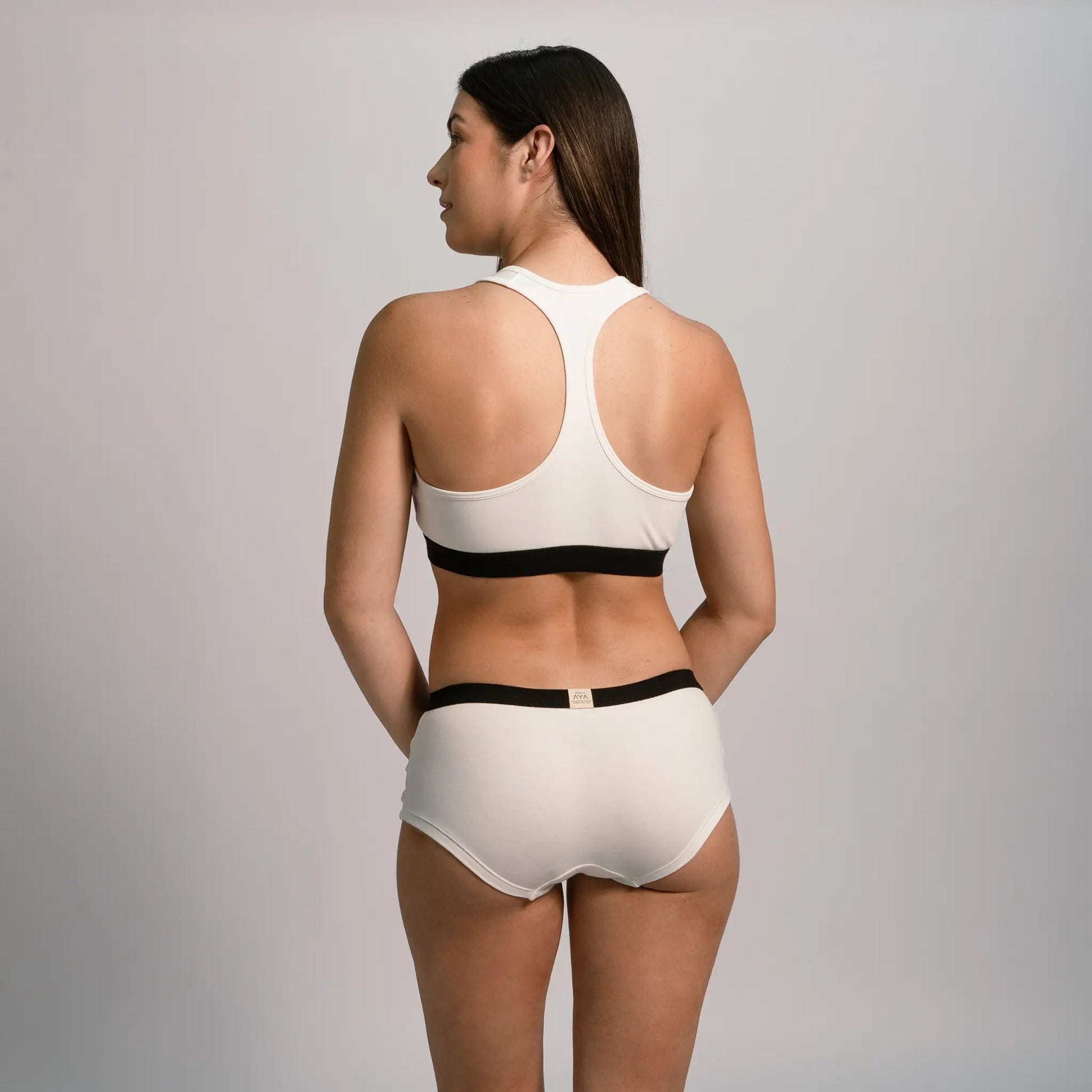 womens antibacterial panties color white