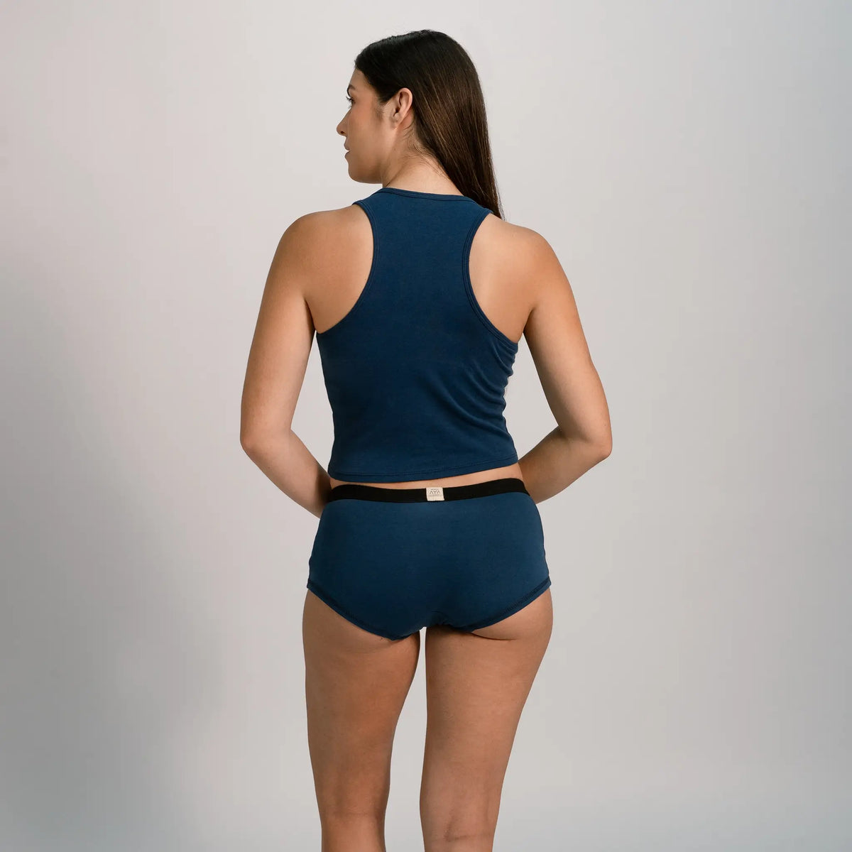 womens antiodor panties color navy blue