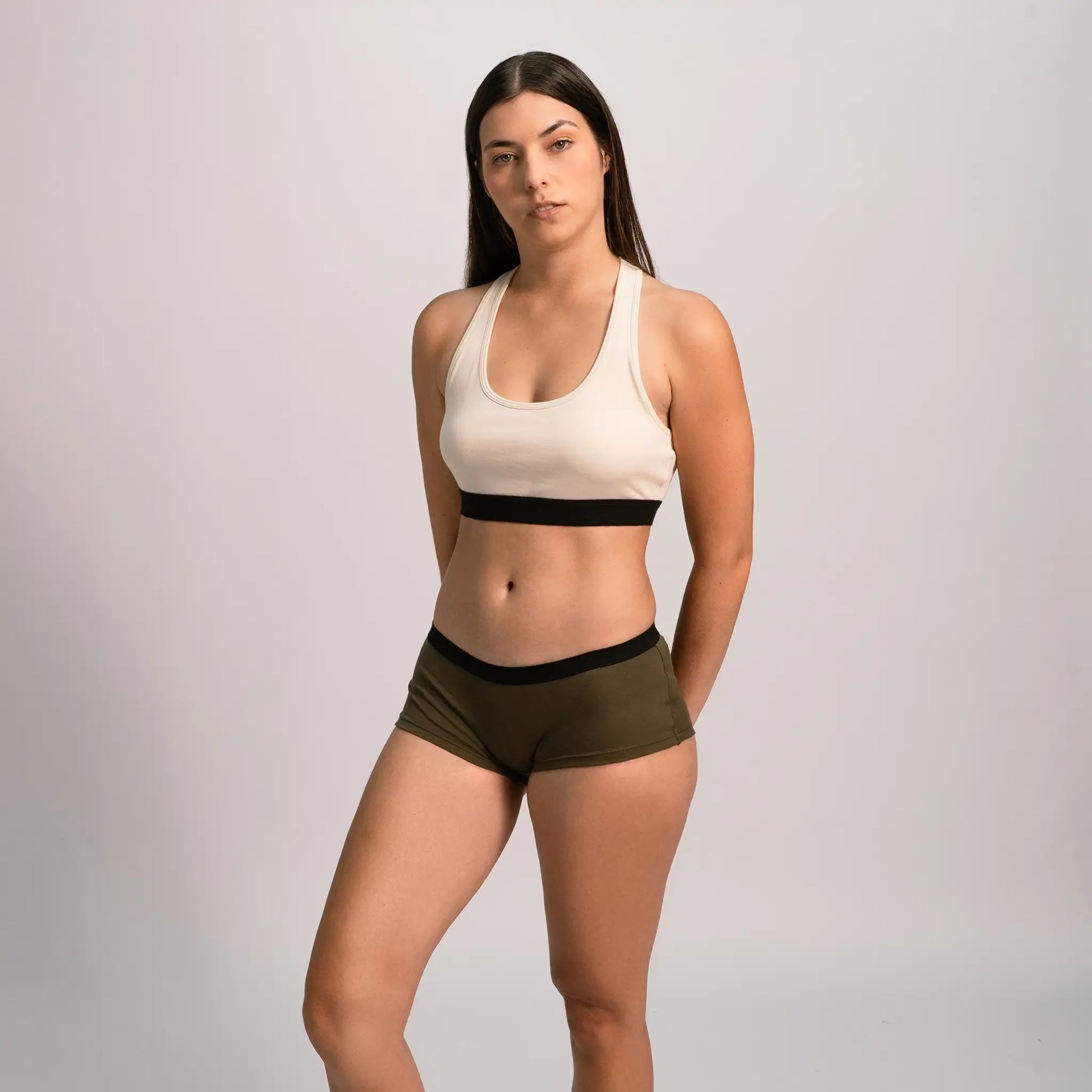 womens biodegradable panties color green