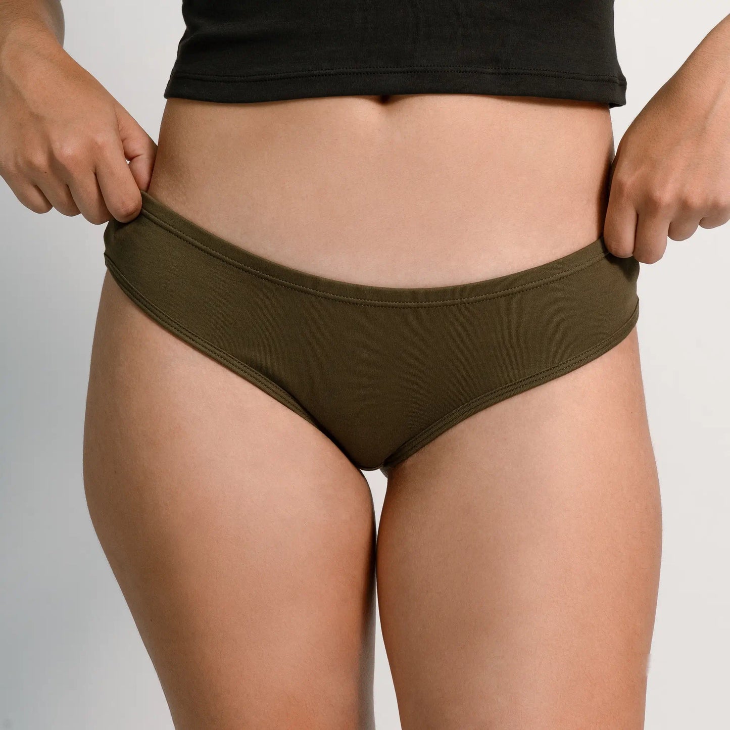 womens biodegradable thong color green