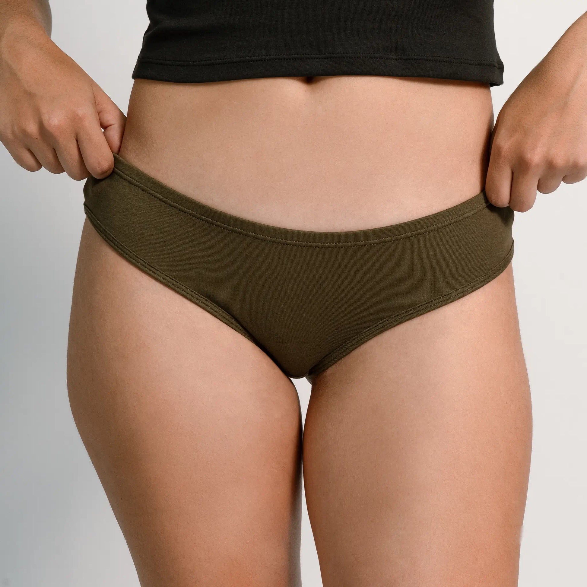 womens biodegradable thong color green