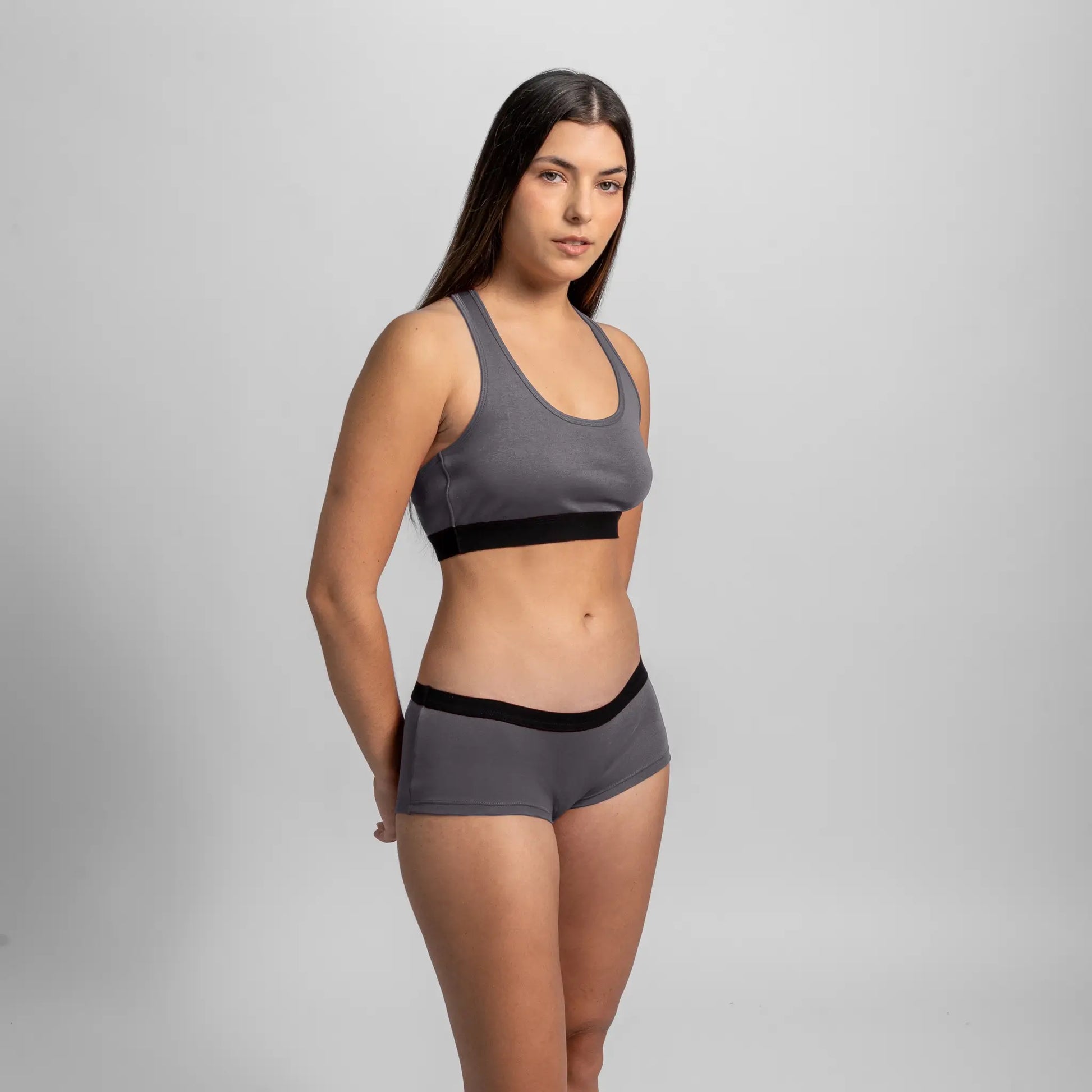 womens comfortable fit panties color gray