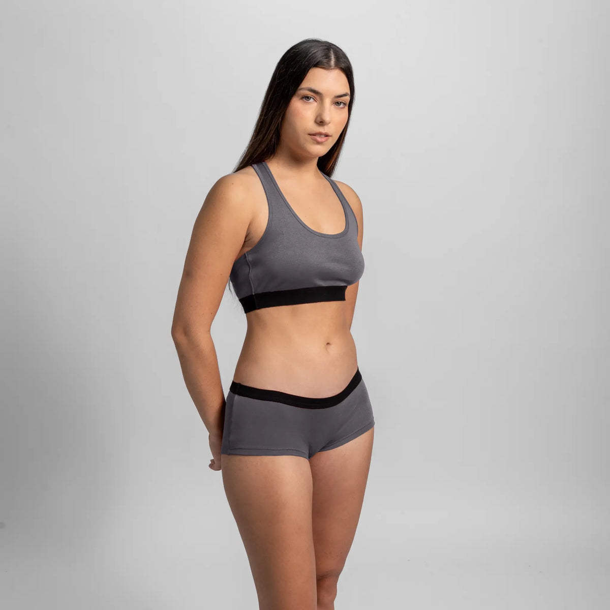 womens comfortable fit panties color gray