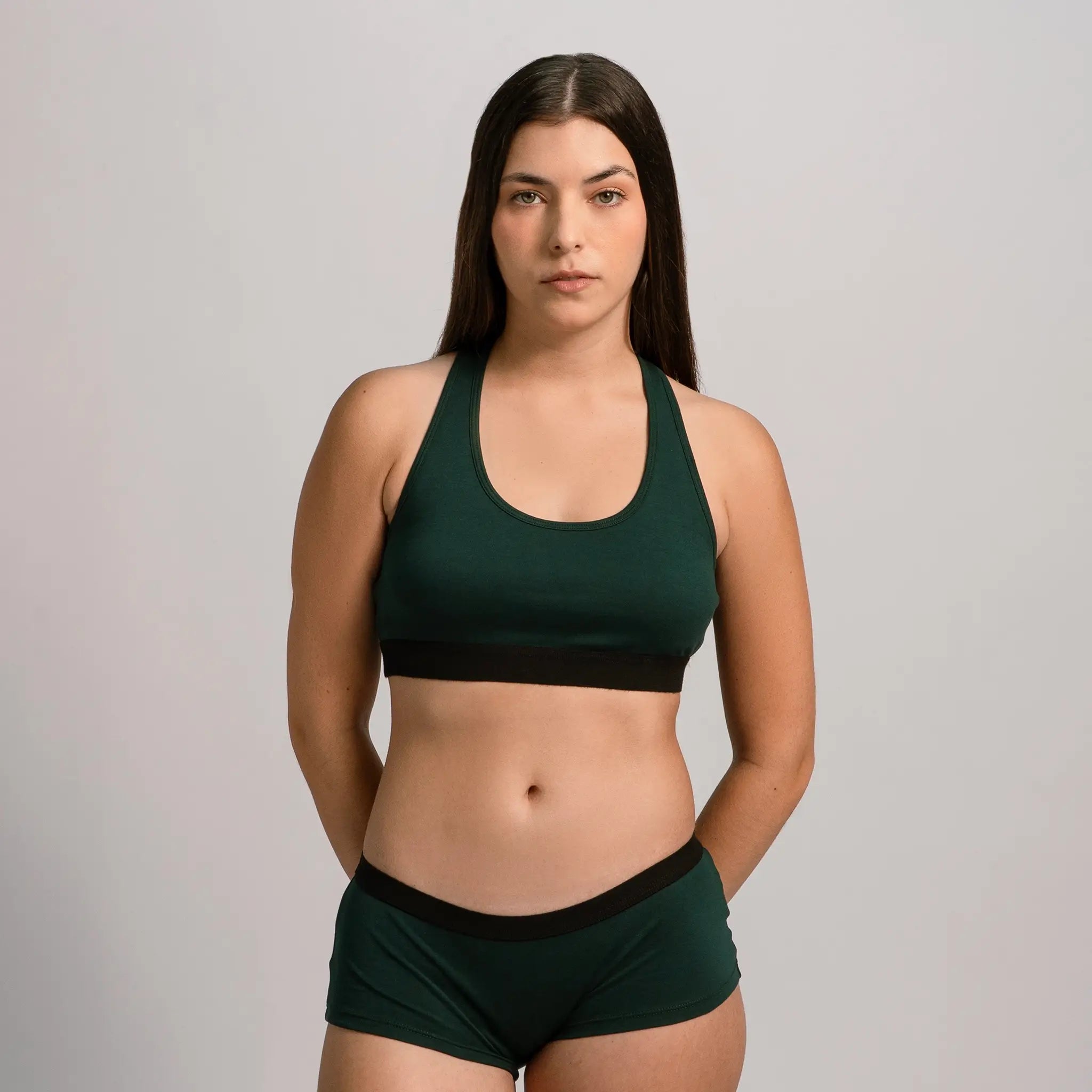 womens comfortable fit sports bra color dark teal