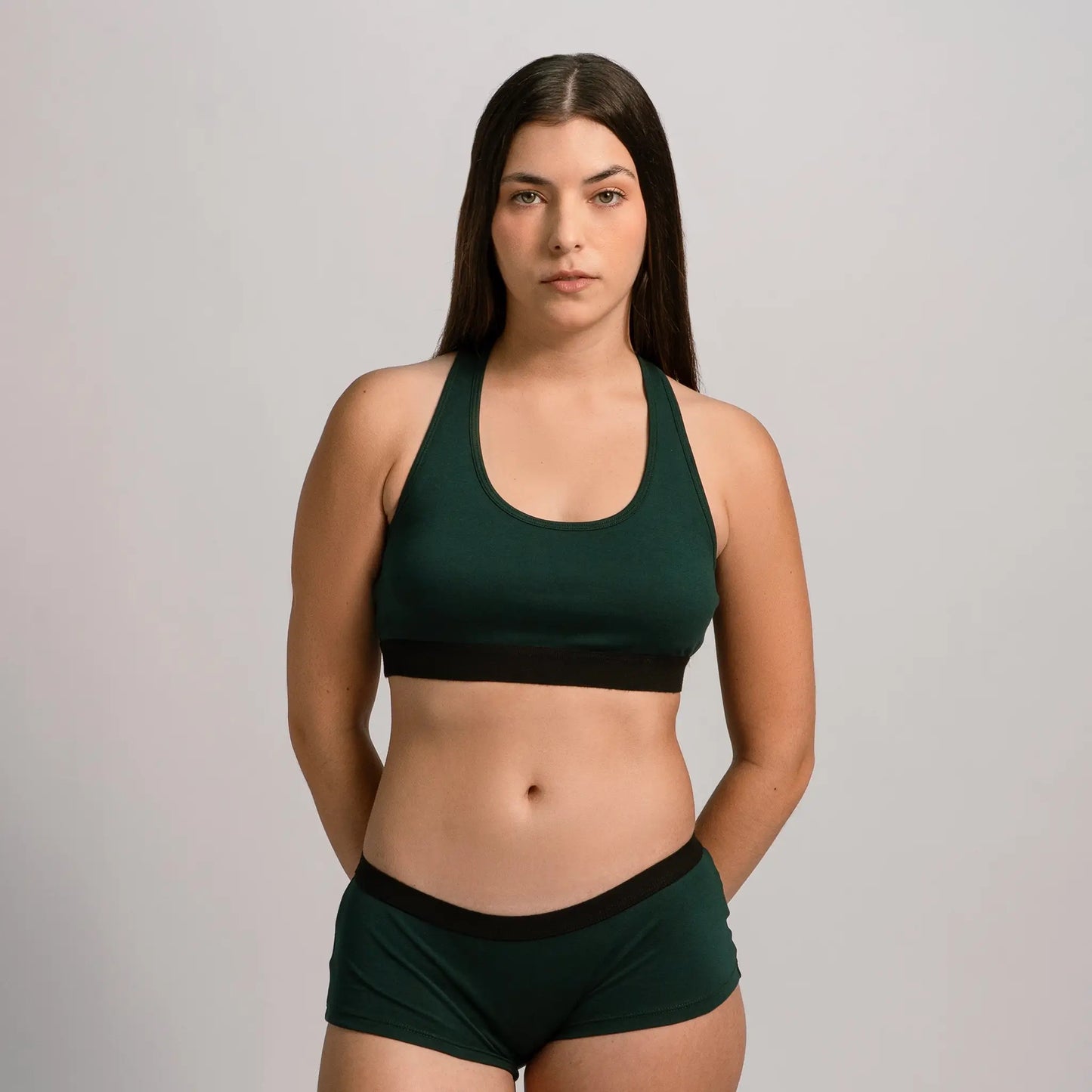 womens comfortable fit sports bra color dark teal