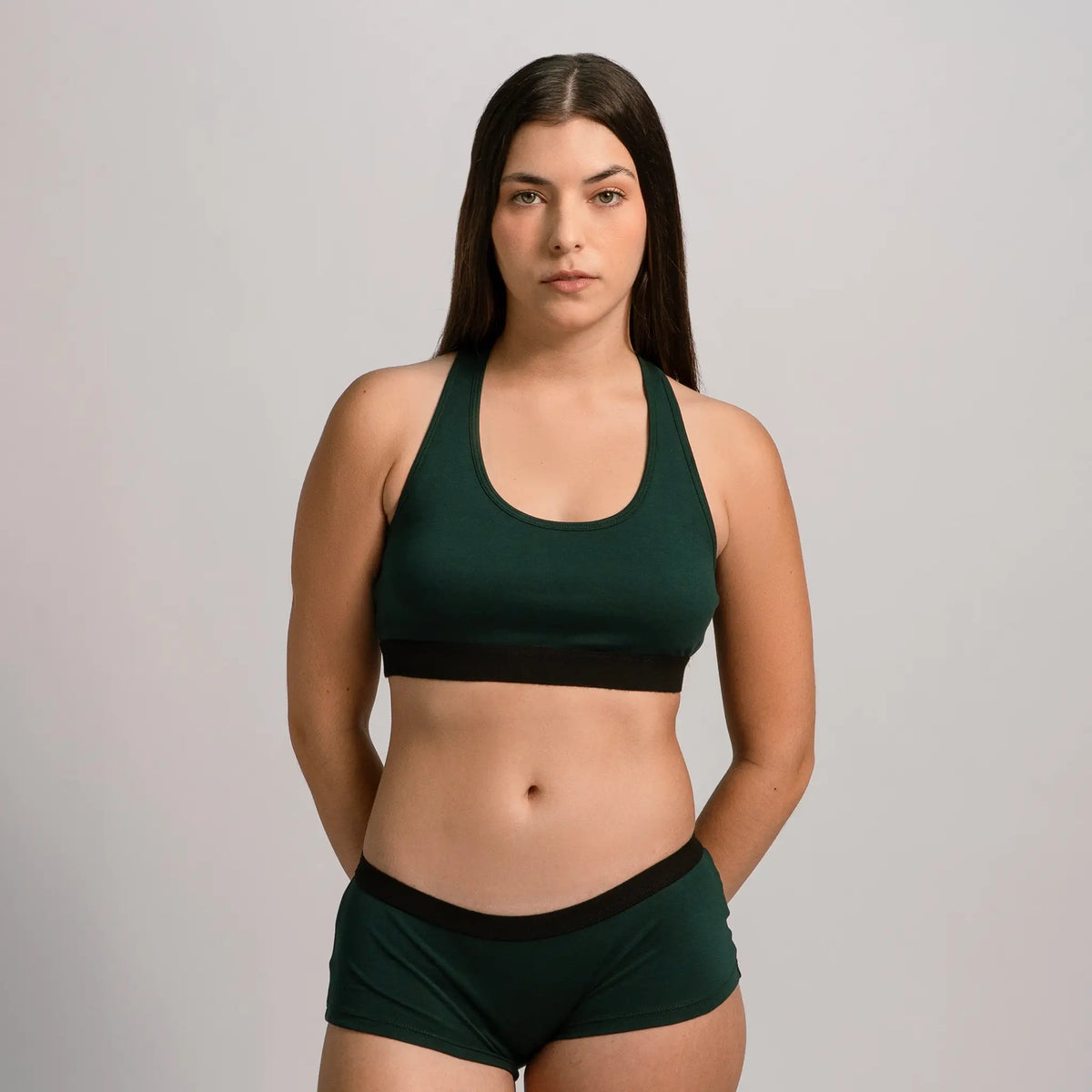 womens comfortable fit sports bra color dark teal