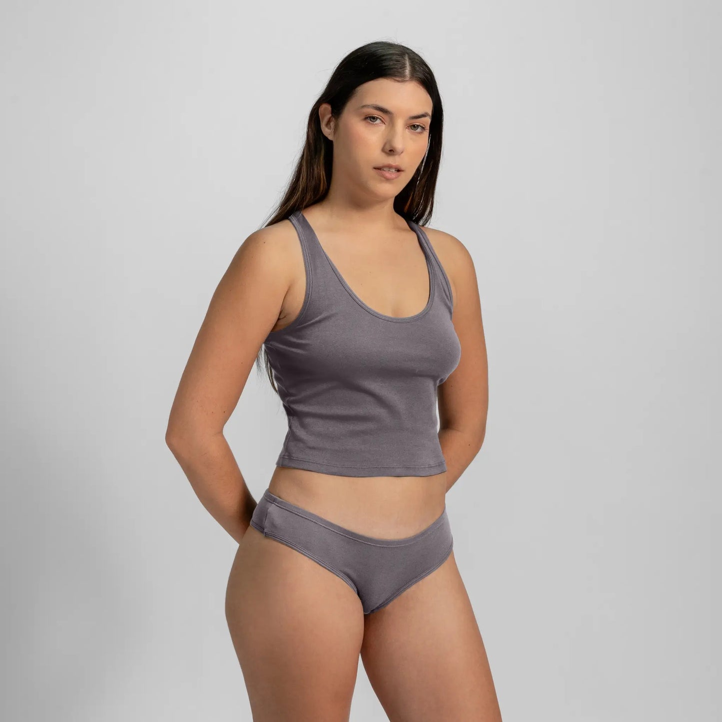 womens eco friendly thong color gray