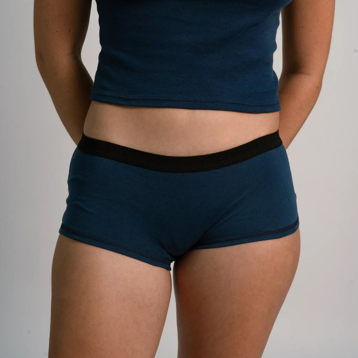 womens high performance panties color navy blue