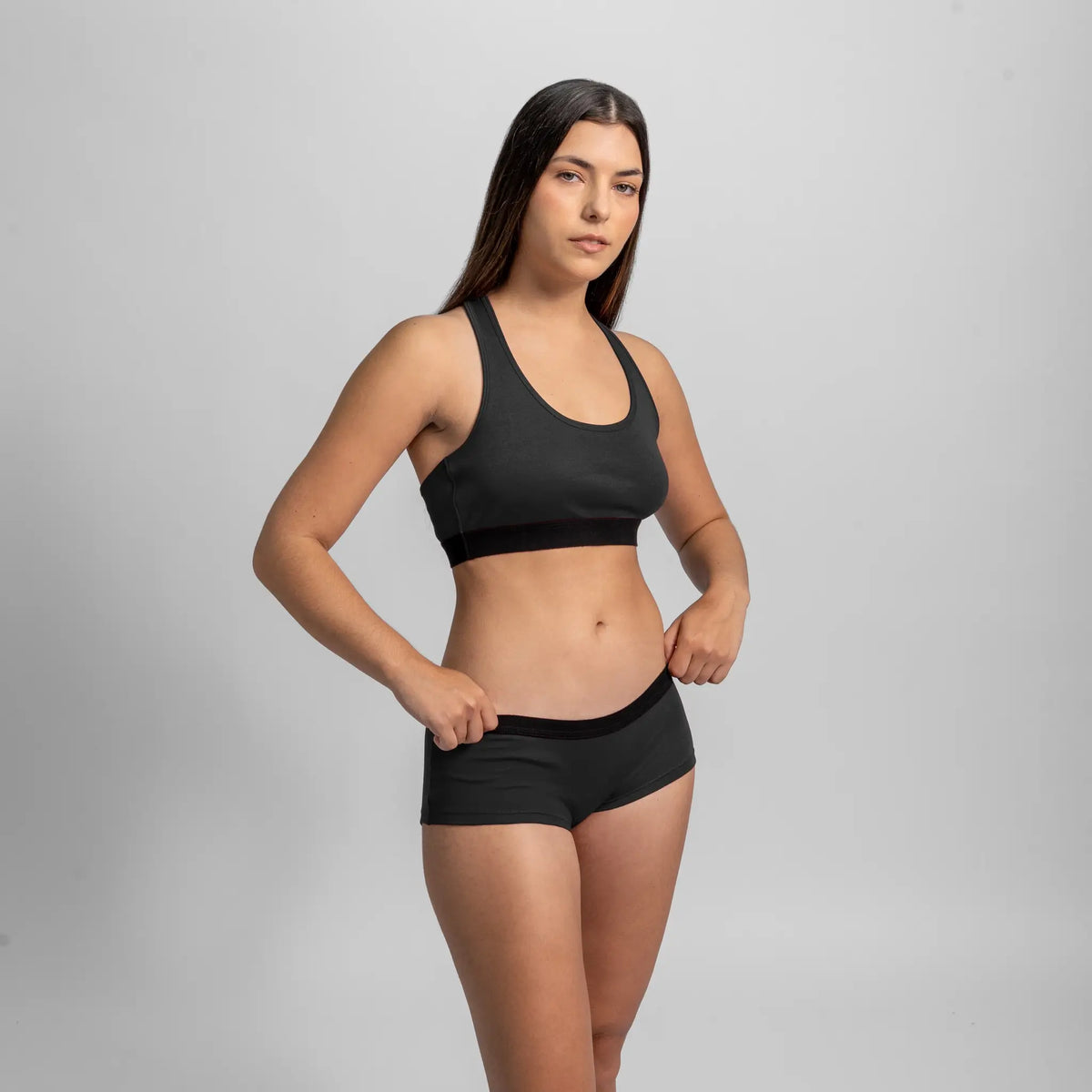 womens hypoallergenic panties color black