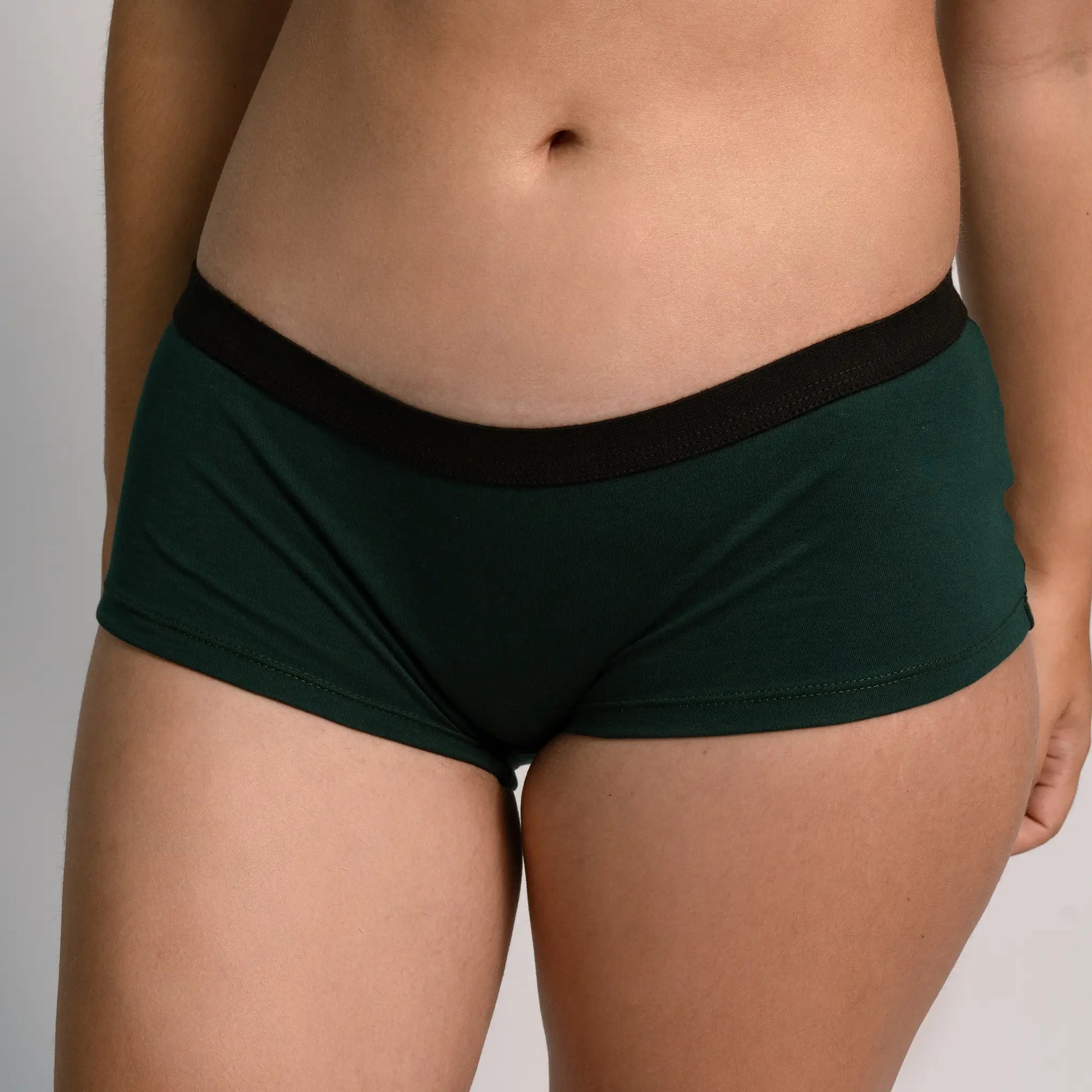 womens low impact dye panties color dark teal
