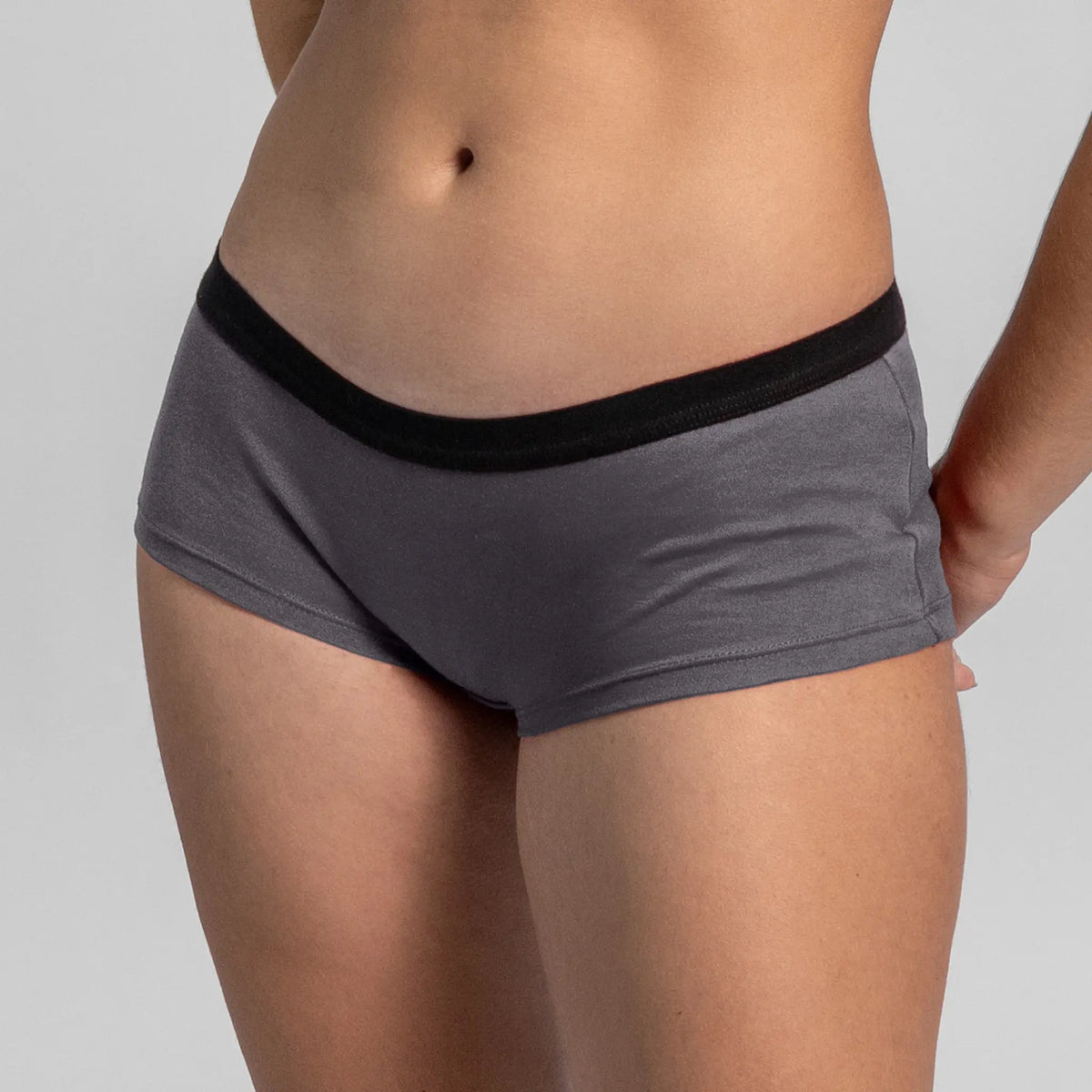 womens natural fiber panties color gray